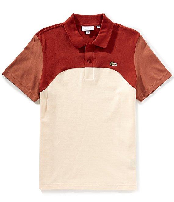 Lacoste Color Block Pique Short Sleeve Polo Shirt Product Image