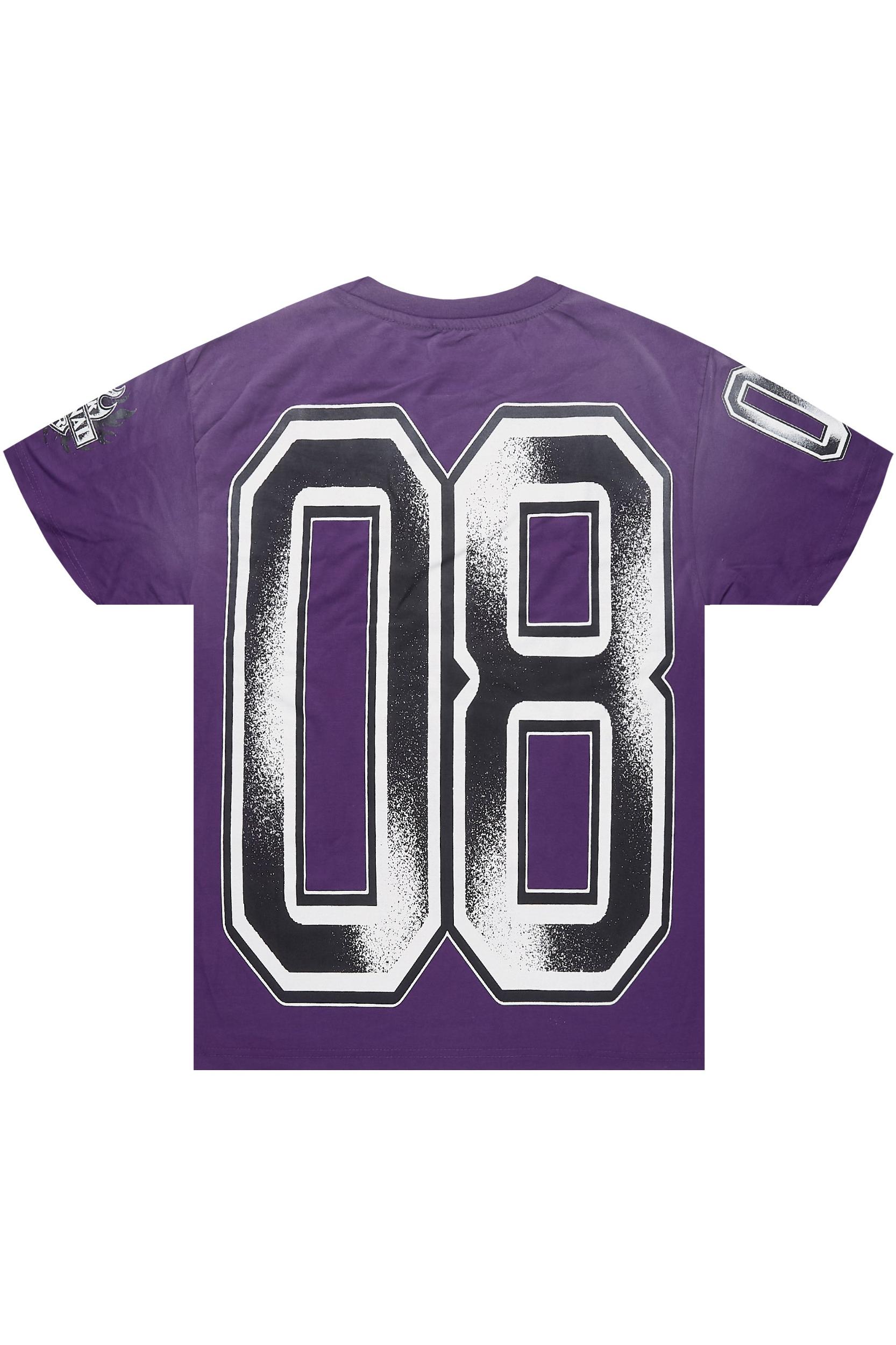 Alim Purple Oversized Graphic T-Shirt Male Product Image