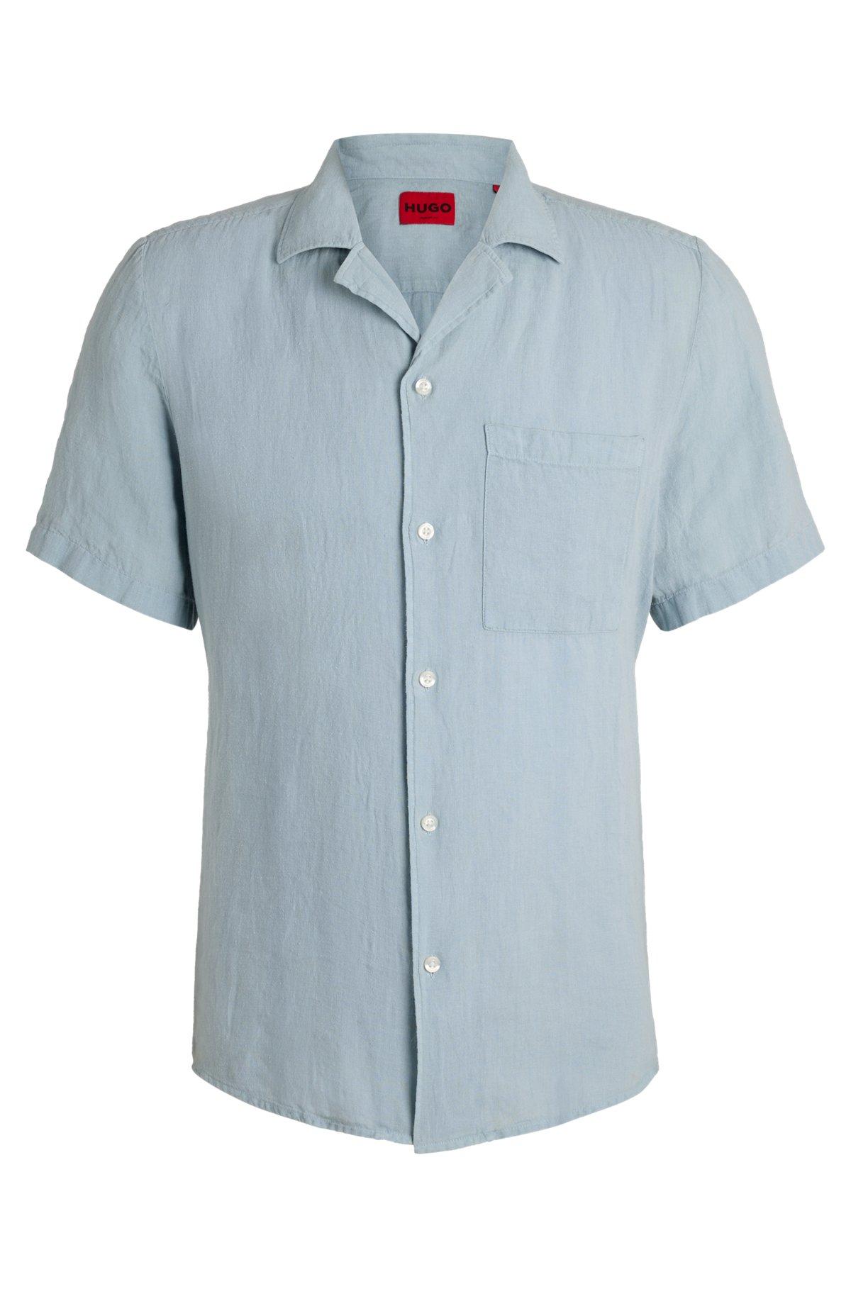 Relaxed-fit multi-occasional shirt in linen Product Image