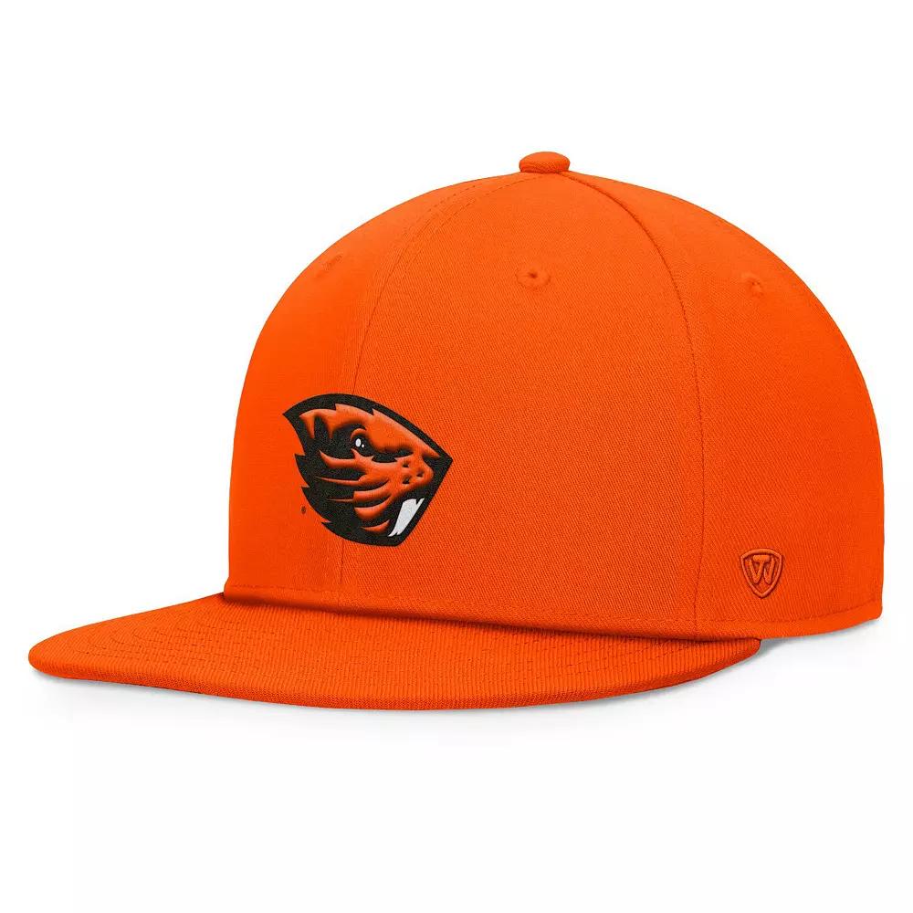 Men's Top of the World Orange Oregon State Beavers Fundamental Snapback Hat Product Image