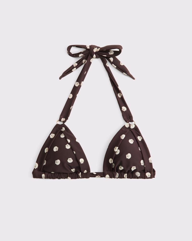 O-Ring Halter Triangle Bikini Top Product Image