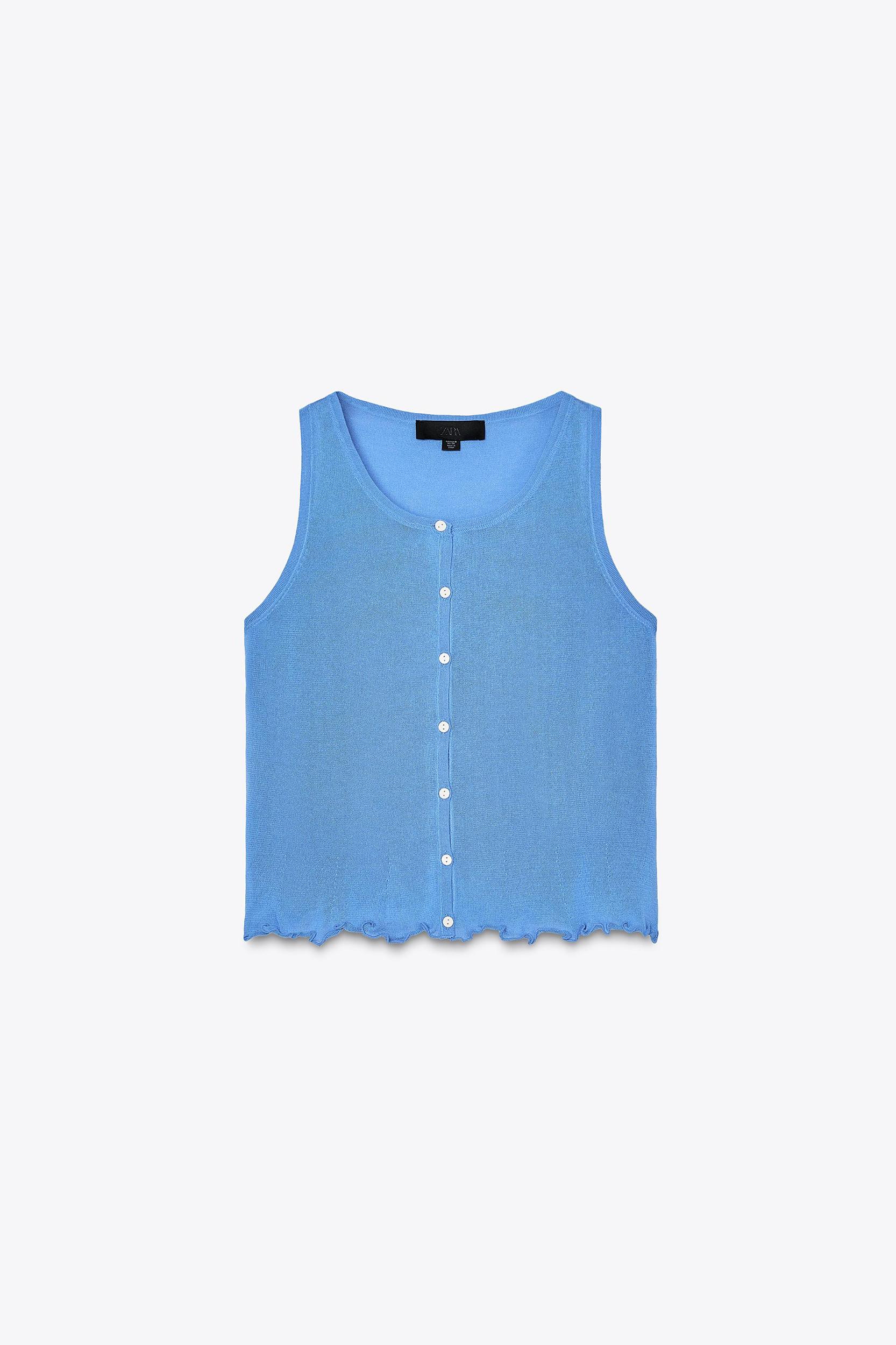 RUFFLED KNIT TOP Product Image
