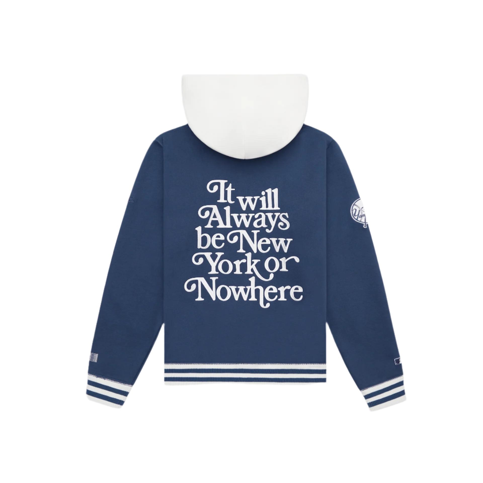 New York or Nowhere x New York Yankees Navy Motto Hoodie Male Product Image