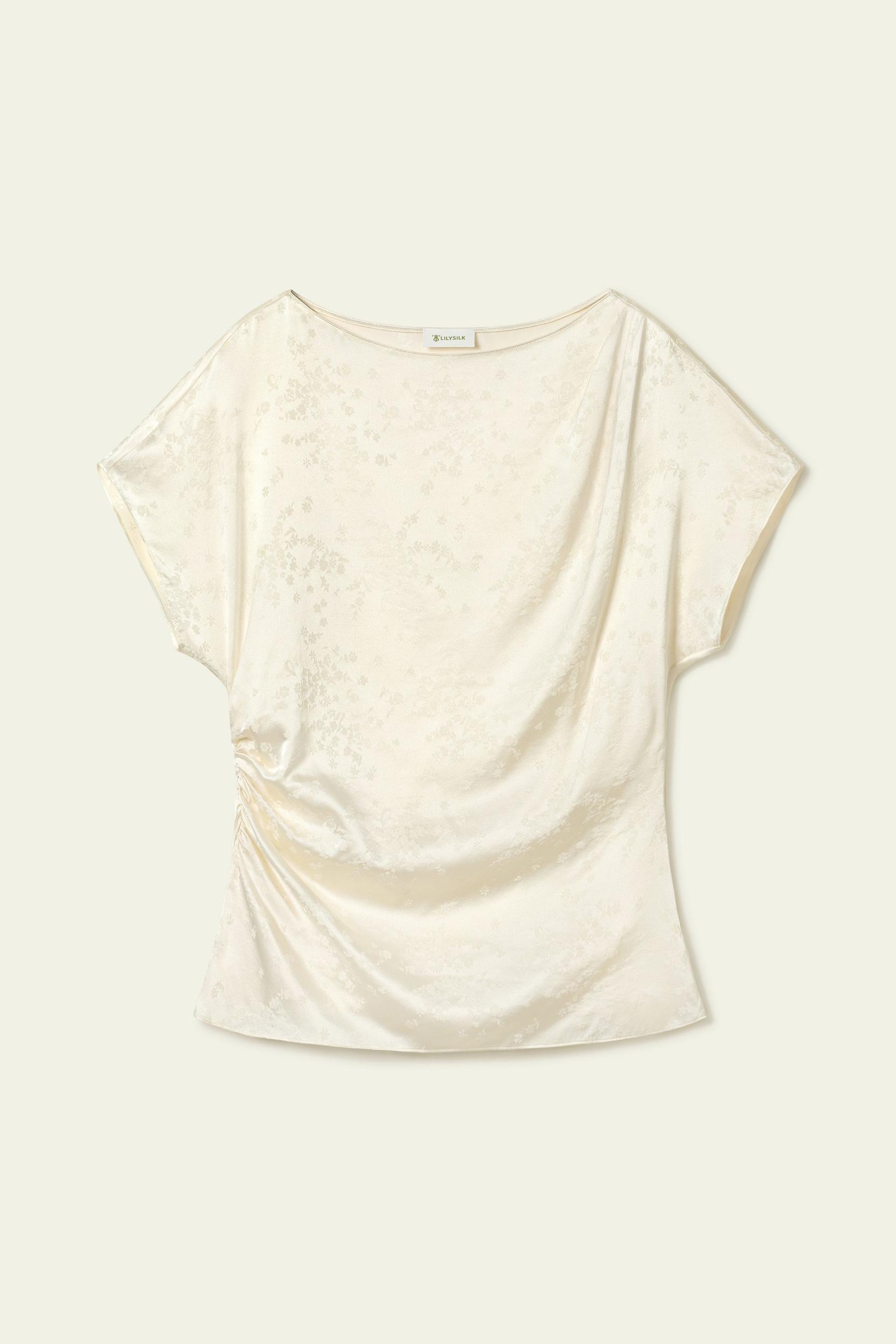 YING Jacquard Silk Top Product Image