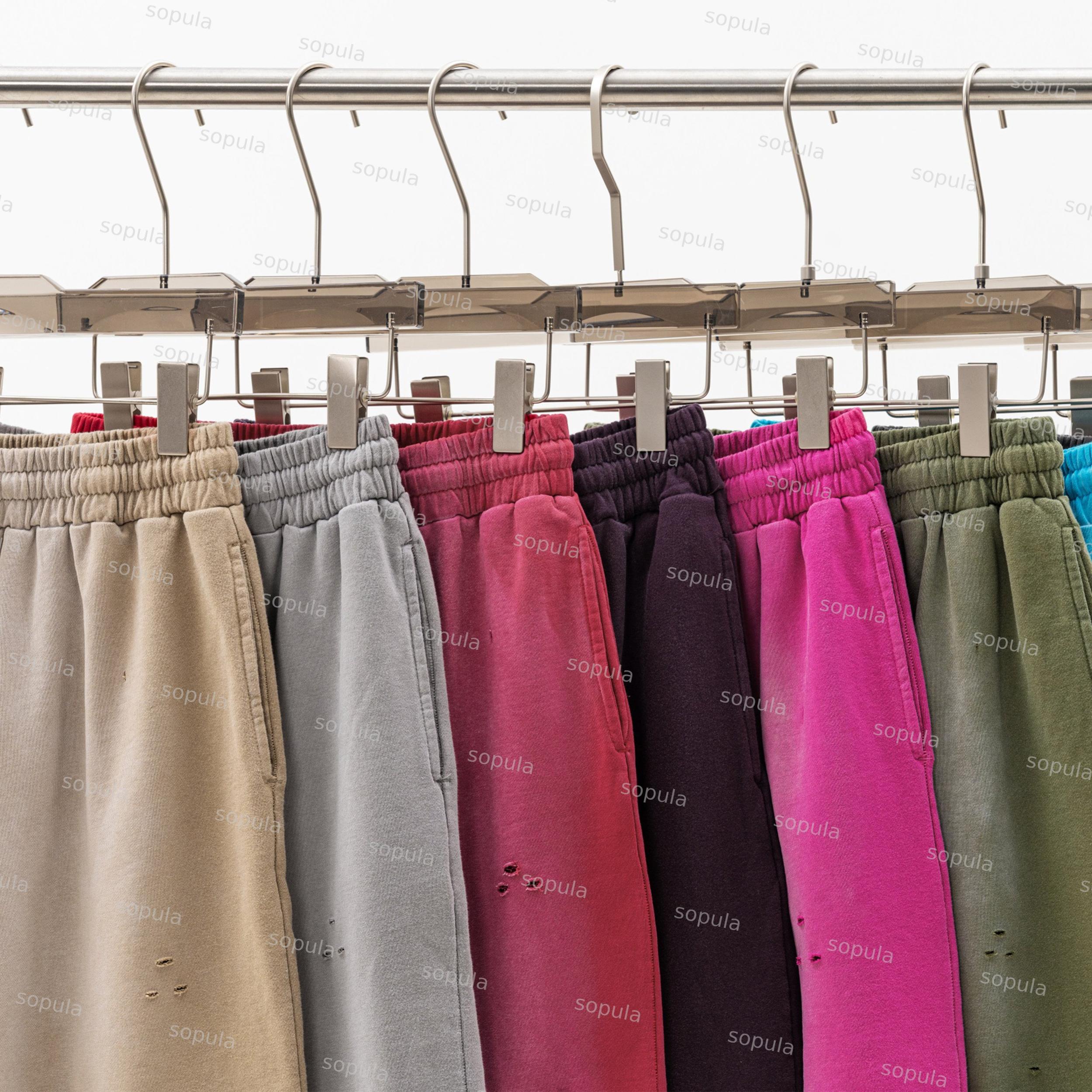 One Of One Star Print Vintage Washed Ripped Shorts Product Image