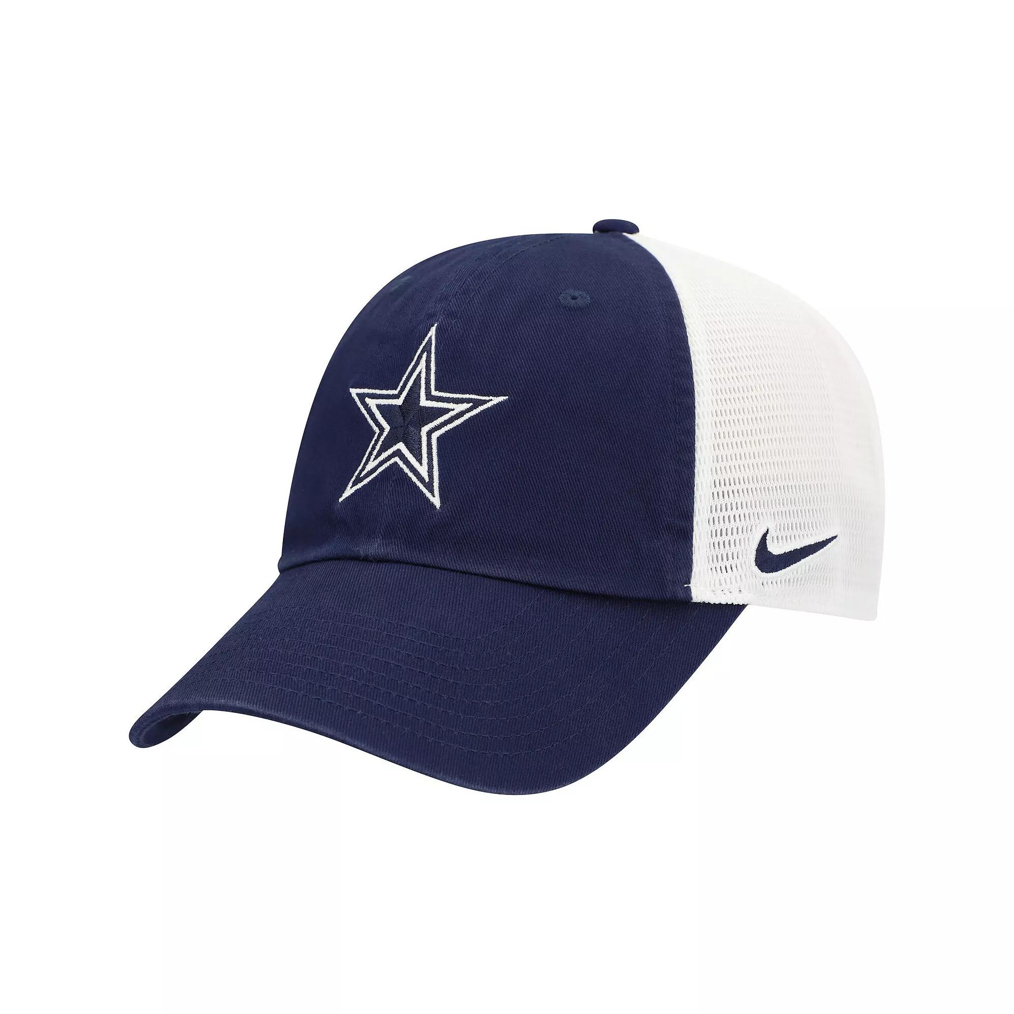 Men's Nike Navy Dallas Cowboys Club Trucker Unstructured Adjustable Hat, Size: Medium/Large, Blue Product Image