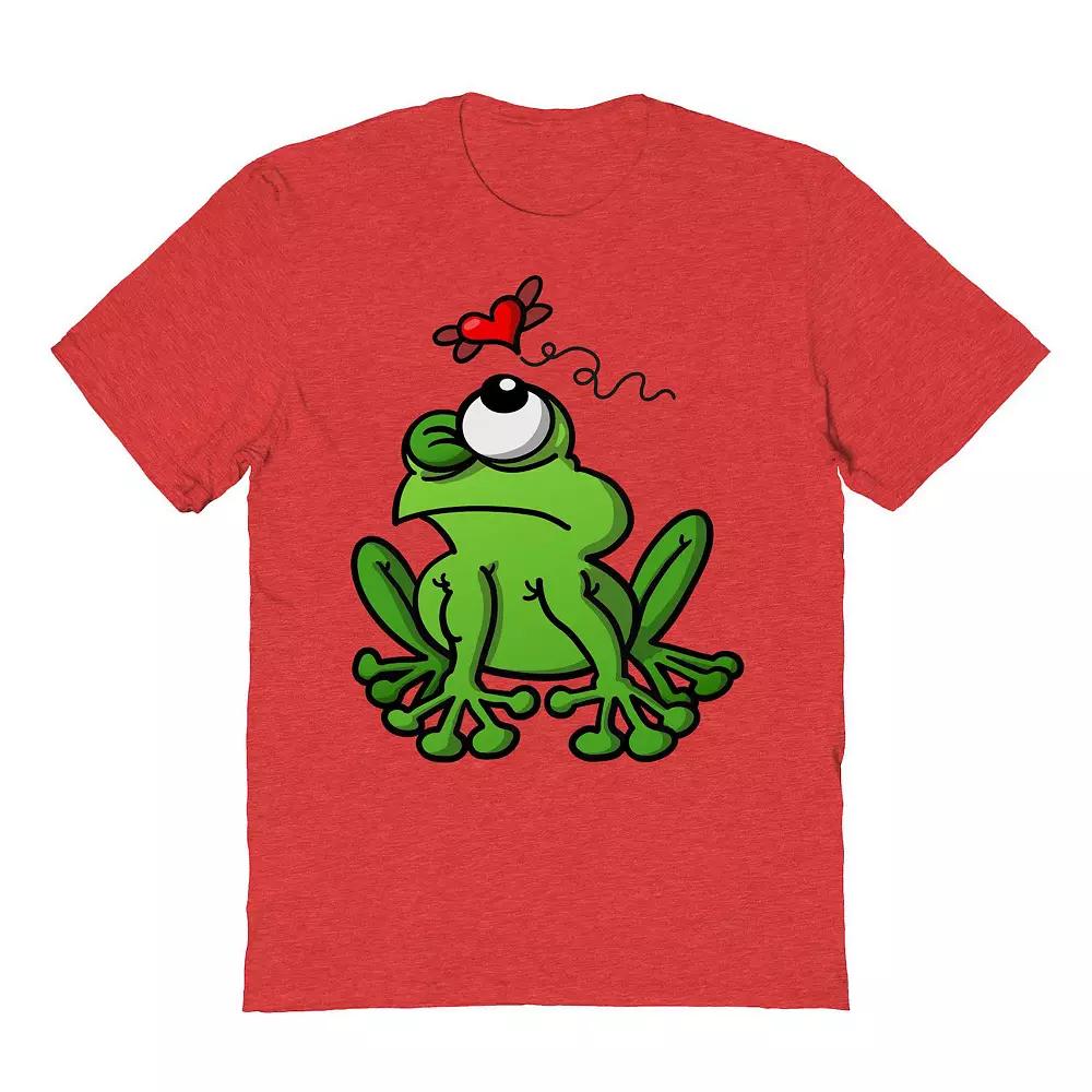 Men's The Mosquito Of Love Valentine's Graphic Tee, Size: Large, Grey Red Product Image