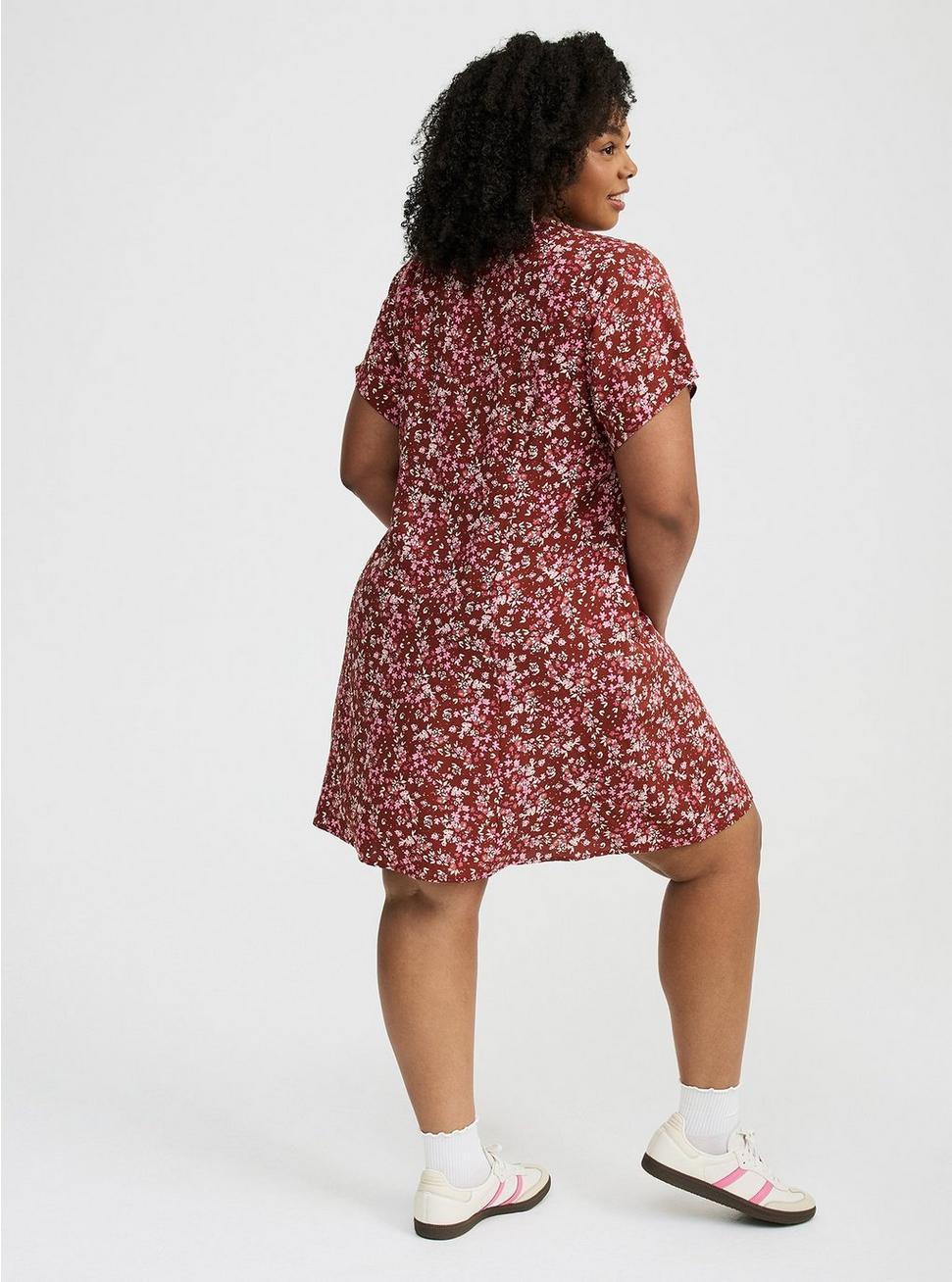 Mini Cap-Sleeve Trapeze Dress Product Image