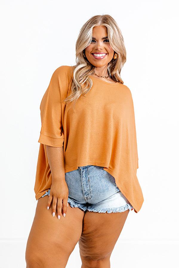 One Way Ticket Shift Top in Rust Curves Product Image