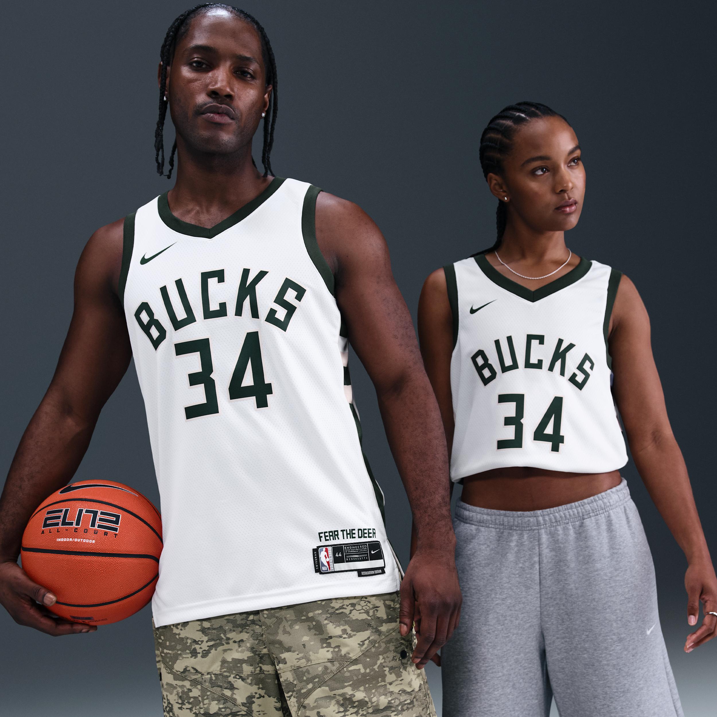 Milwaukee Bucks Association Edition Nike Mens Dri-FIT NBA Swingman Jersey | DN2084-100 Product Image
