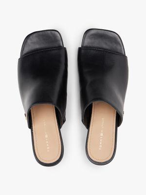Leather Kitten-Heel Slide Product Image