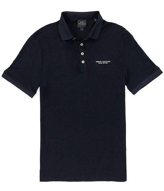 Armani Exchange Core Milan Short Sleeve Polo Shirt Product Image