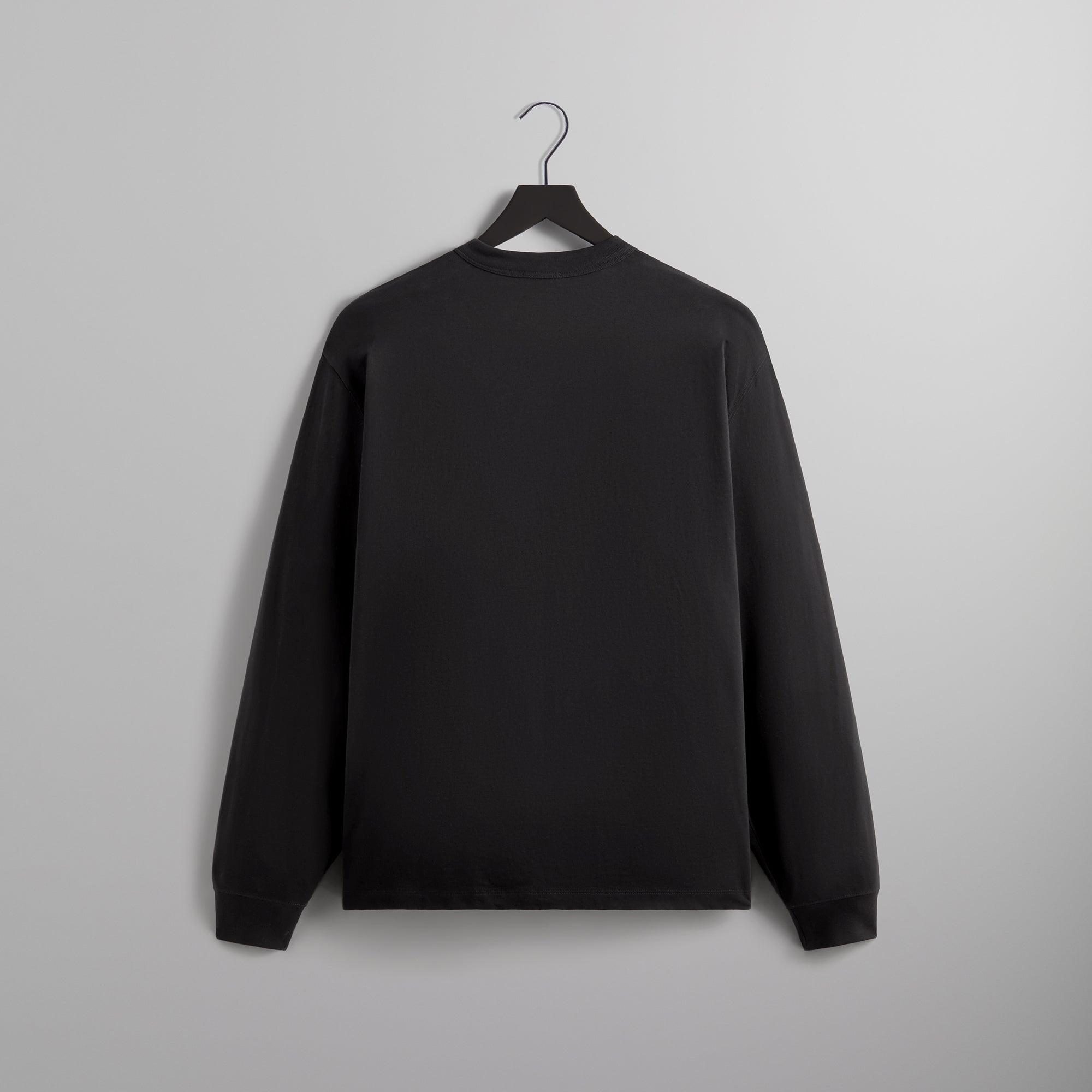 Kith Long Sleeve Leonard Pocket Tee - Black Male Product Image