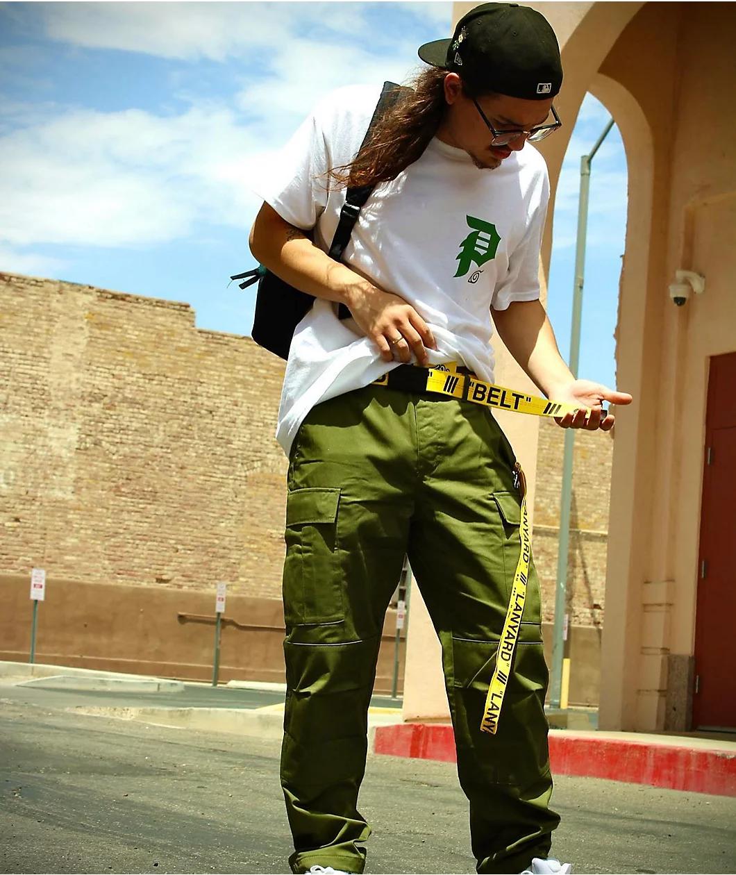 Empyre Loose Fit Olive Cargo Skate Pants Product Image