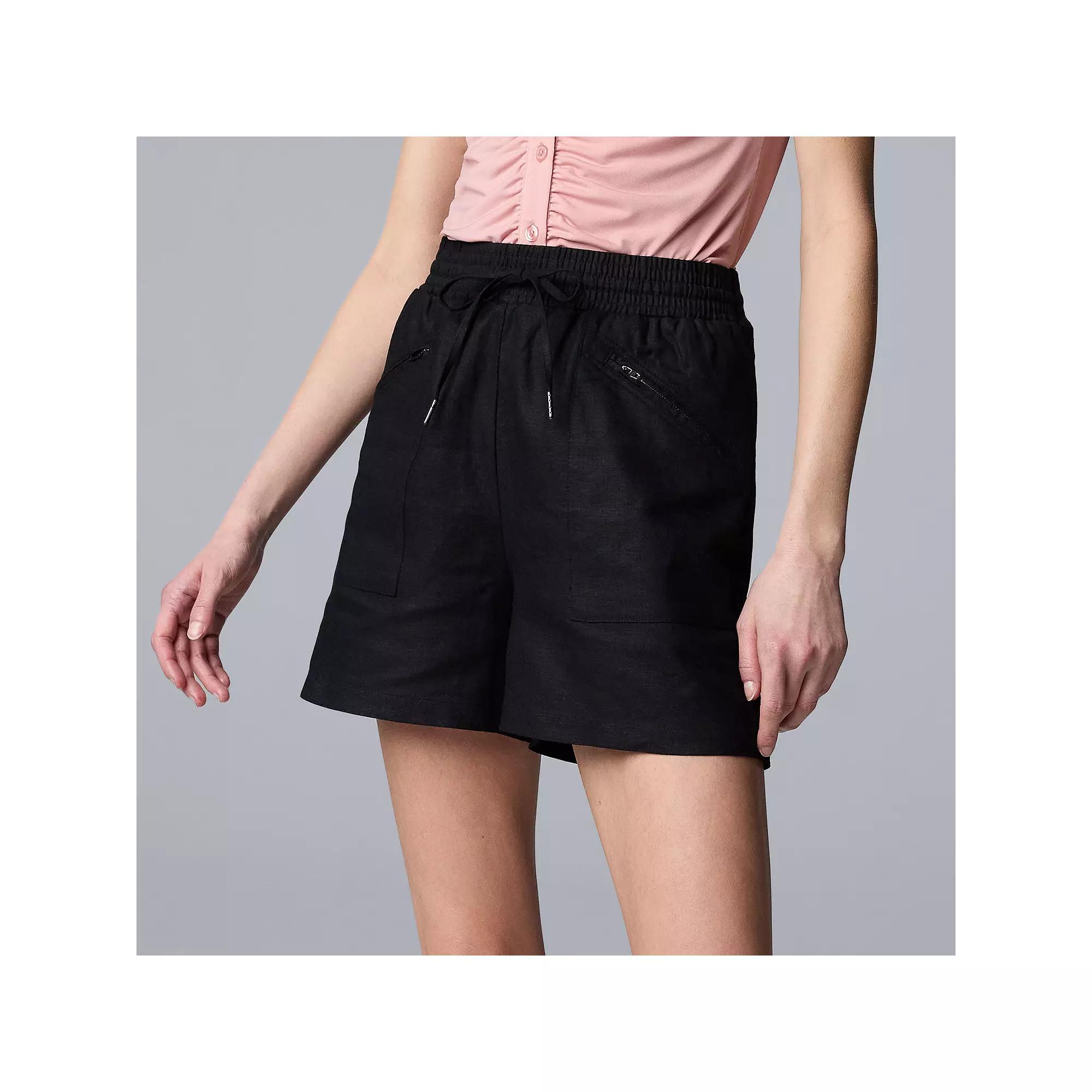 Women's Simply Vera Vera Wang Zip Front Shorts,  Product Image