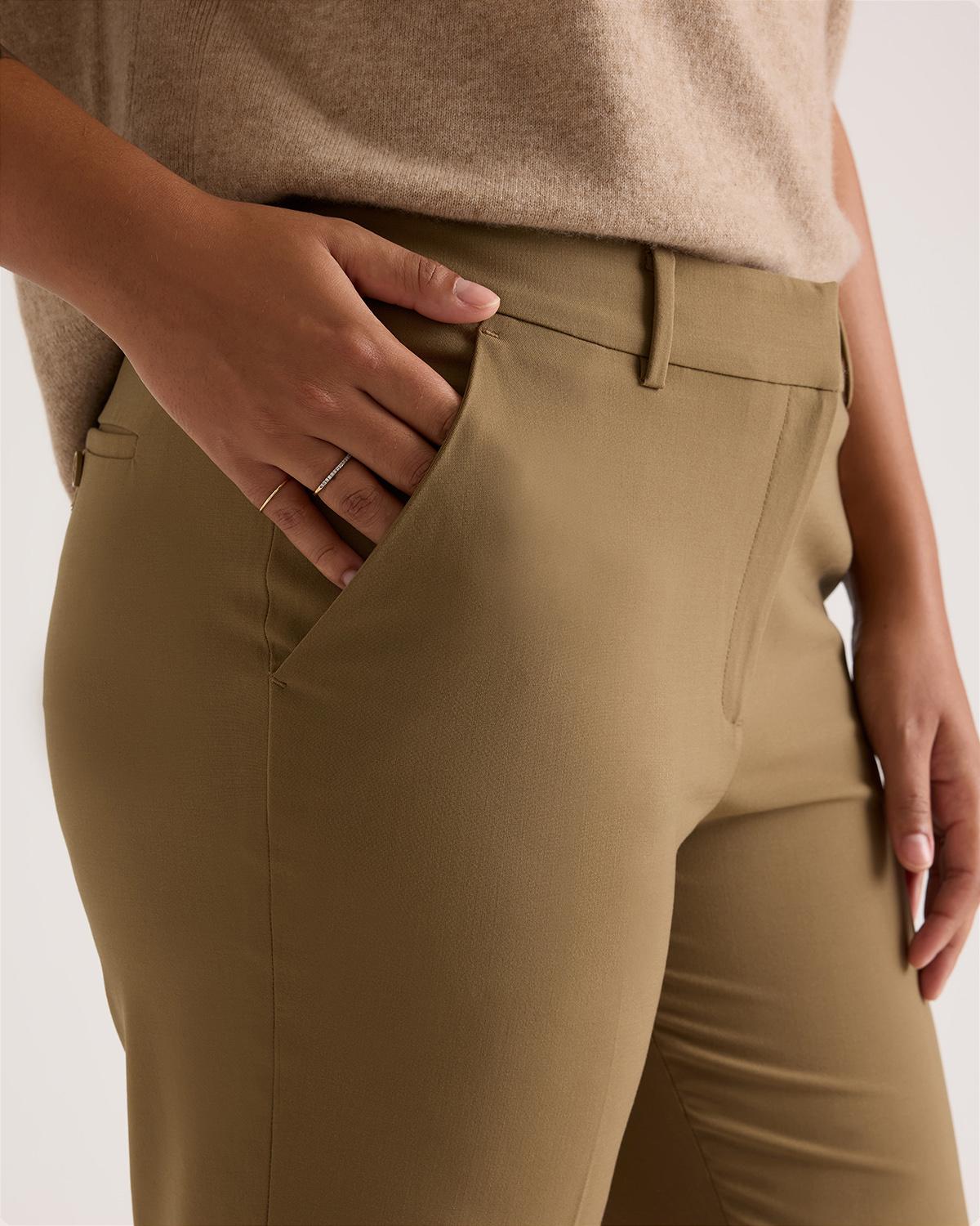 Quince | Women's Italian Wool Slim Leg Ankle Pants Product Image