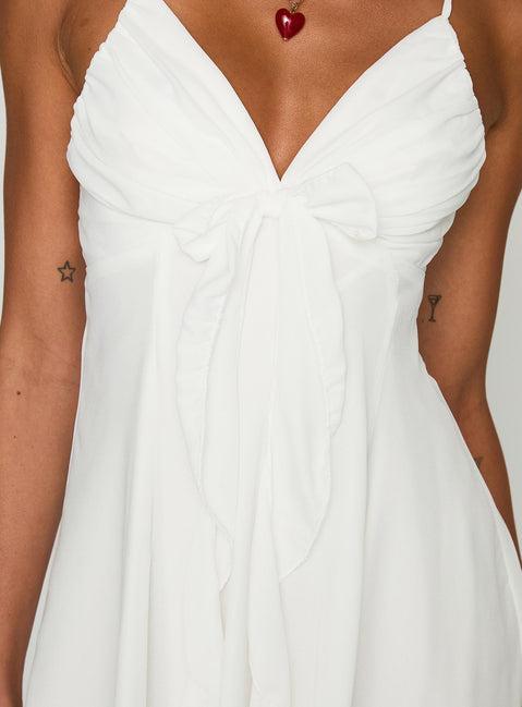 Moon Quartz Mini Dress White Product Image