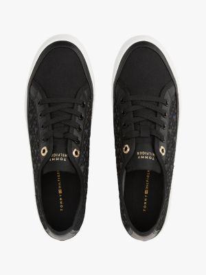 Embroidered TH Monogram Mesh Sneaker Product Image