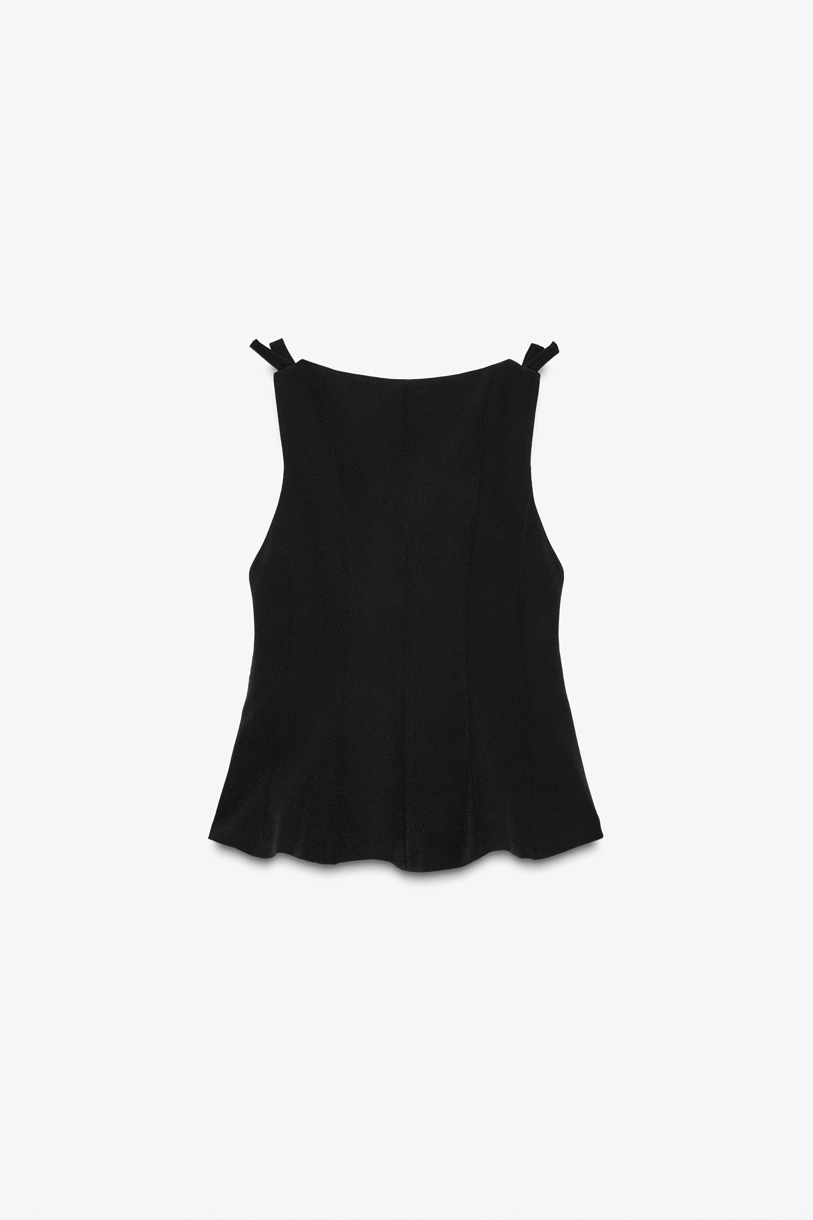 PEPLUM BOWS TOP Product Image