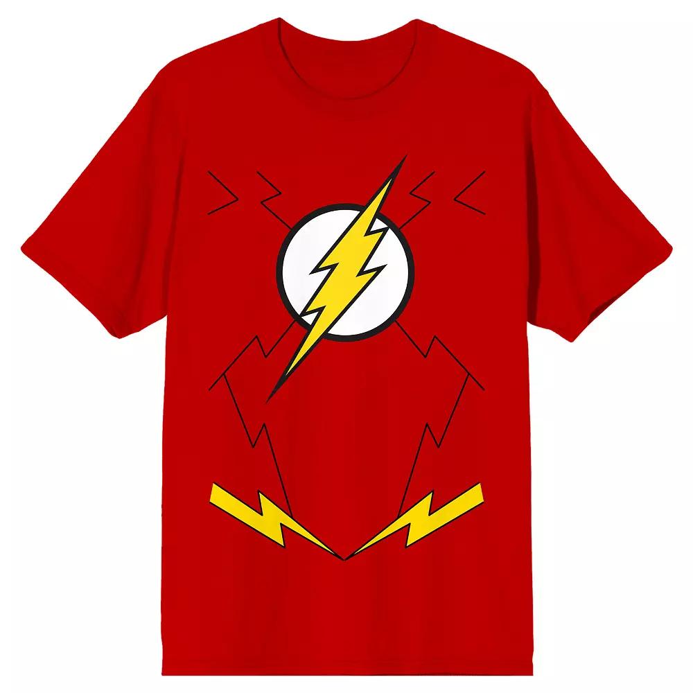 Men's Justice League Flash Crest Tee, Size: Medium, Red Product Image