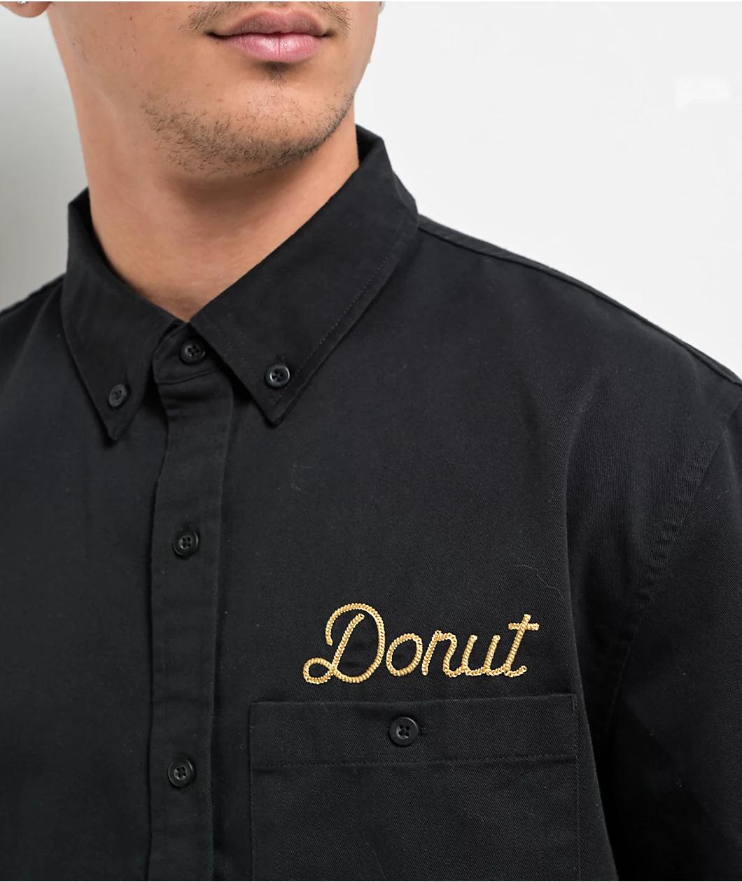 Donut Work With Your Hands Black Work Shirt Product Image
