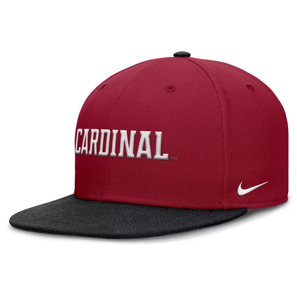 Men's Nike Cardinal/Black Stanford Cardinal Two-Tone Primetime Performance Fitted Hat,  Product Image