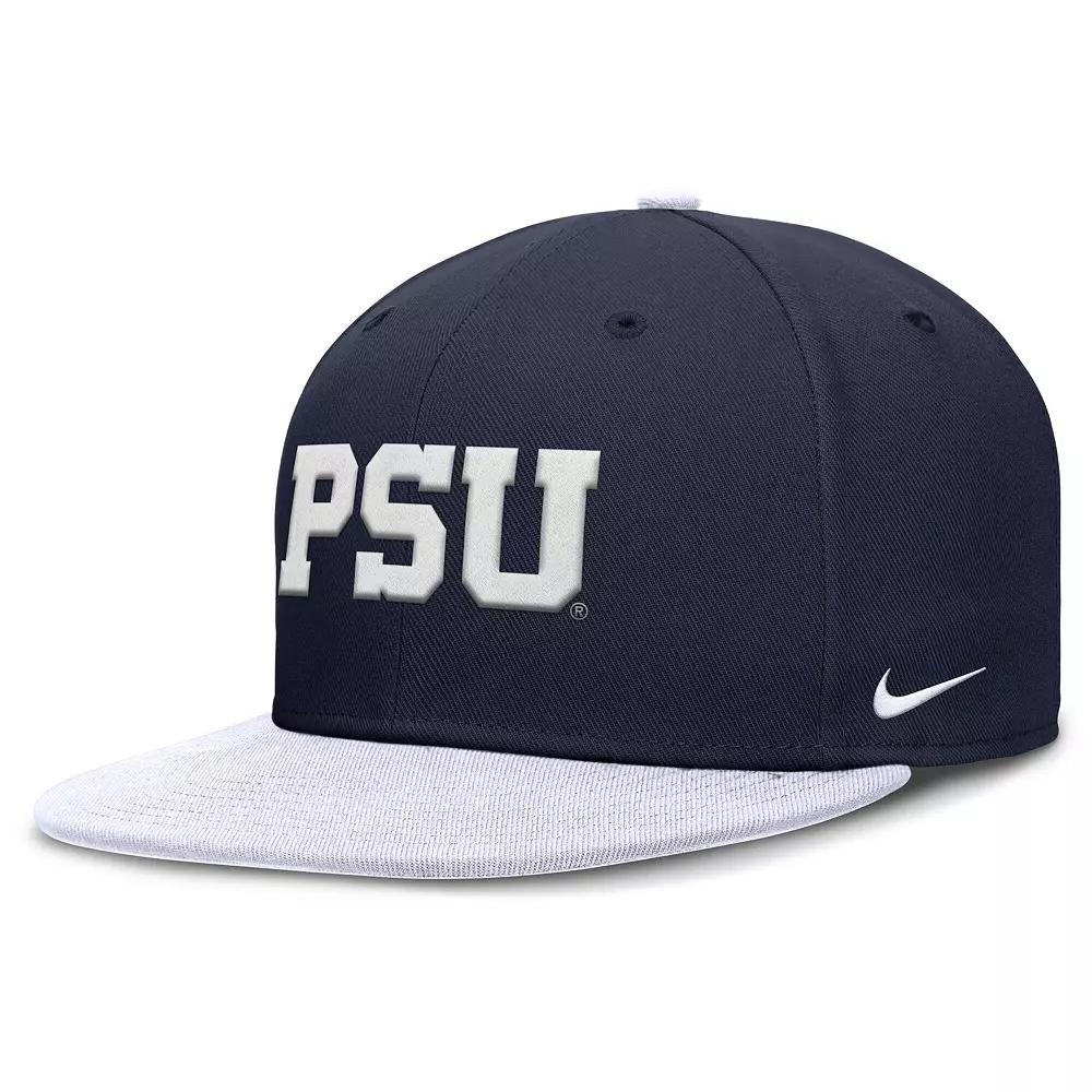 Men's Nike Navy/White Penn State Nittany Lions Two-Tone Primetime Performance Fitted Hat,  Product Image