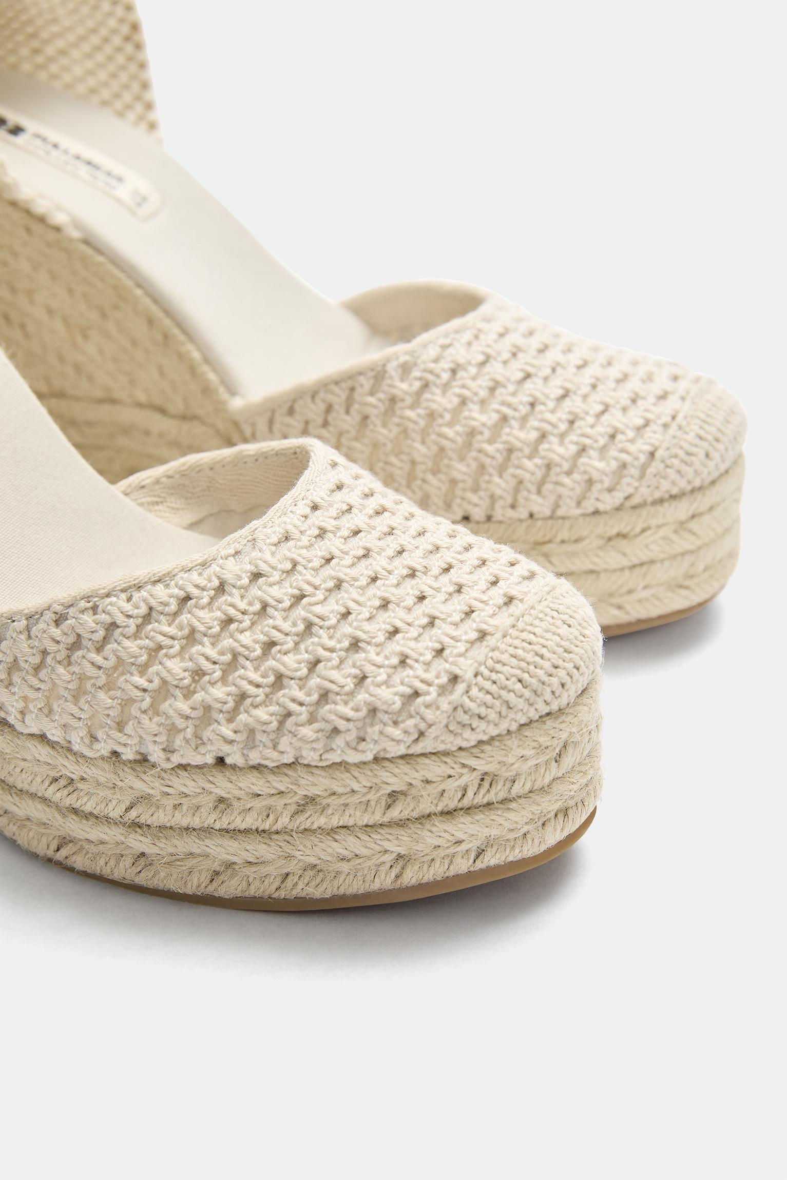 Crochet wedge espadrilles Product Image