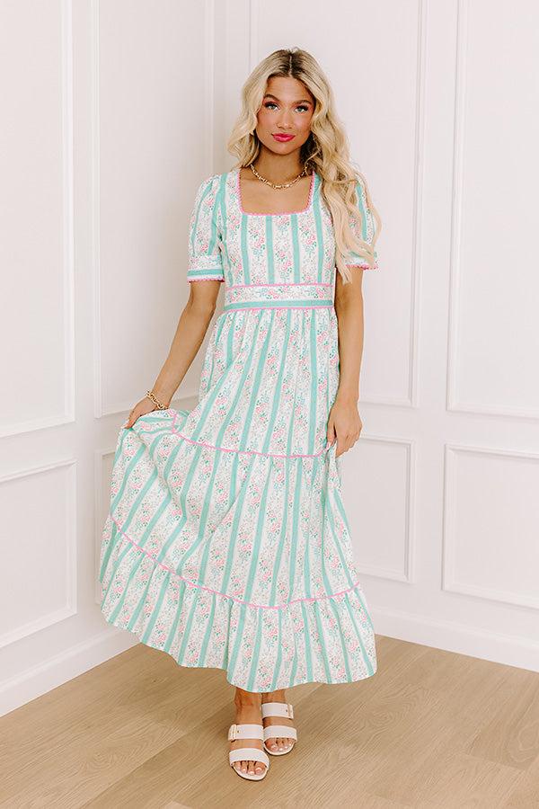 Tea Party Ready Stripe Midi Dress Product Image