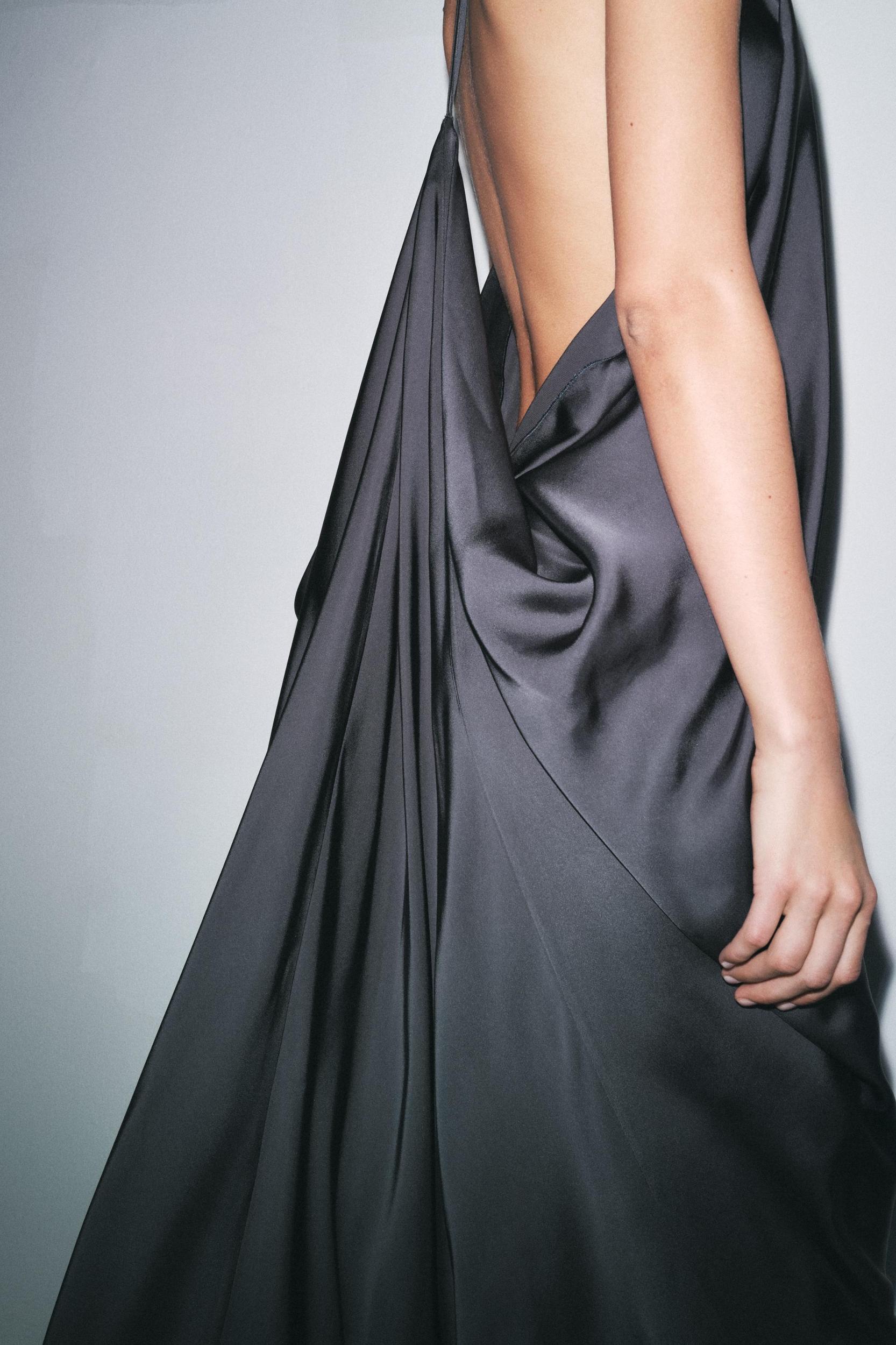 SATIN EFFECT DRESS ZW COLLECTION Product Image