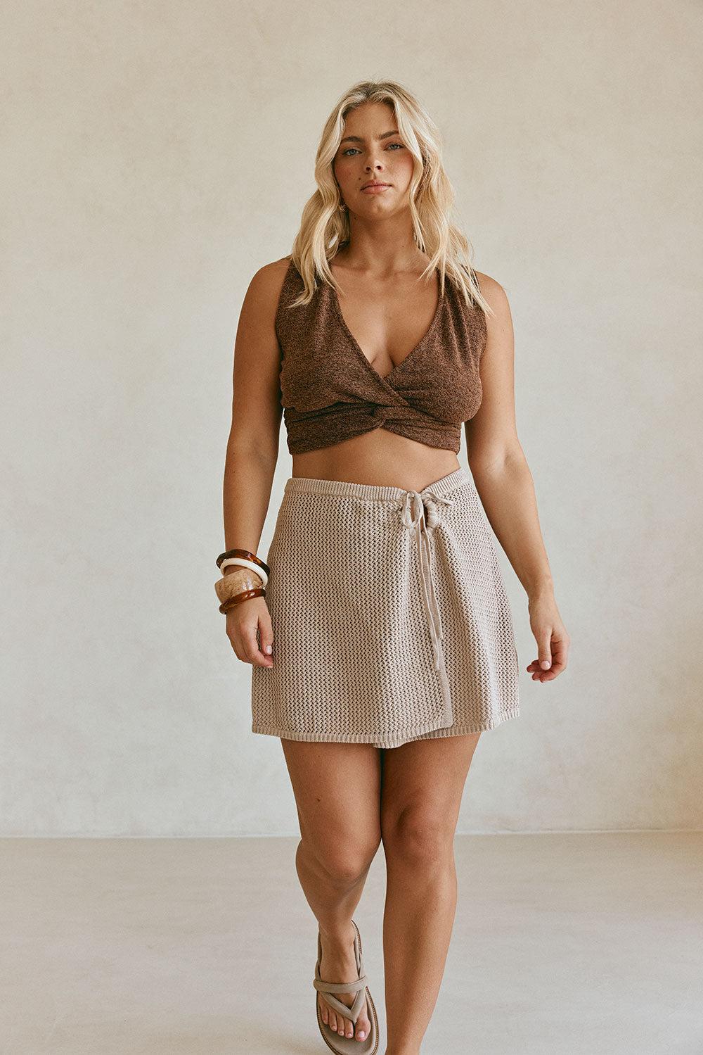 Priya Skirt - Chocolate Product Image