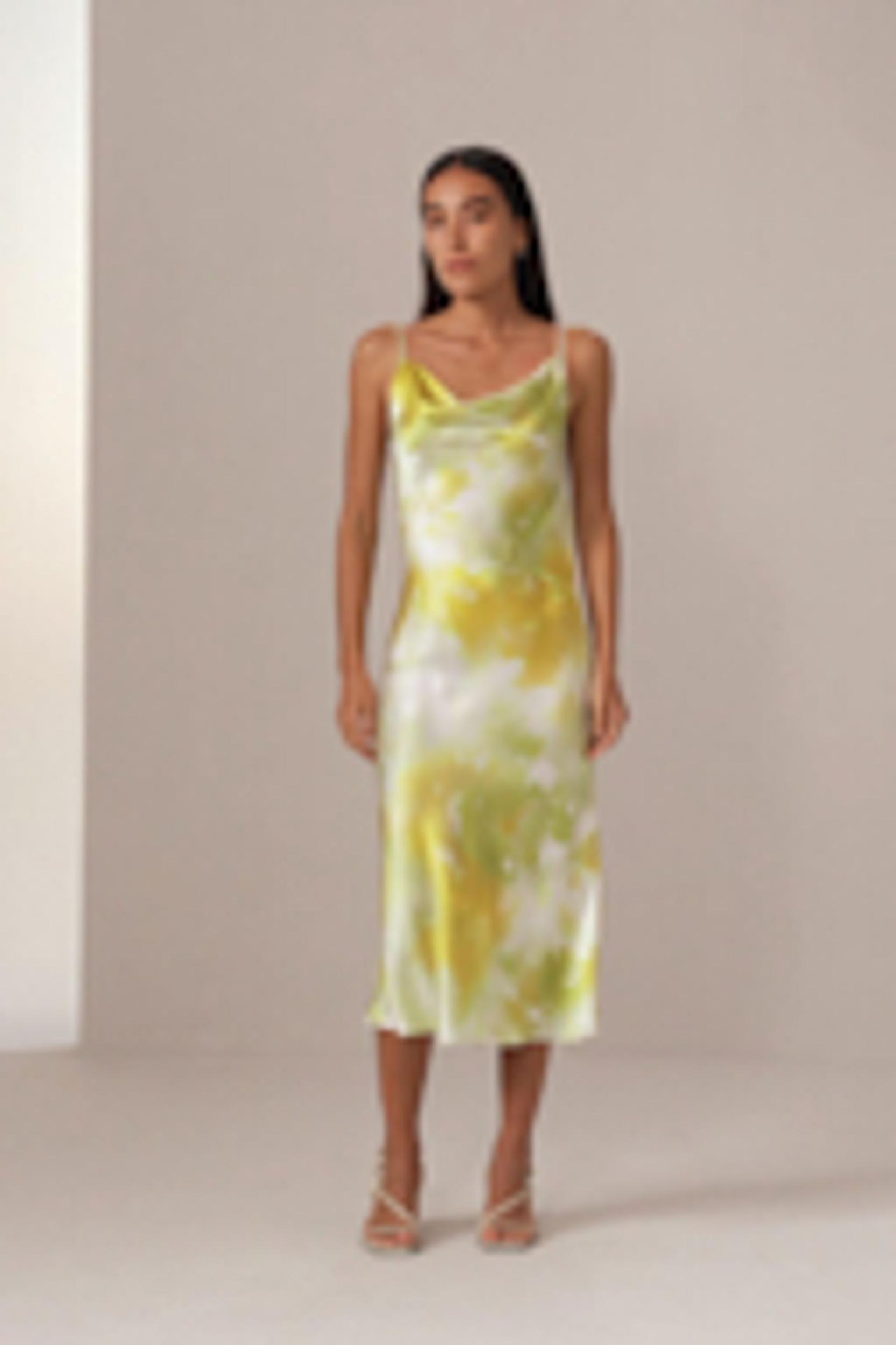 Print Silk Cami Dress Product Image