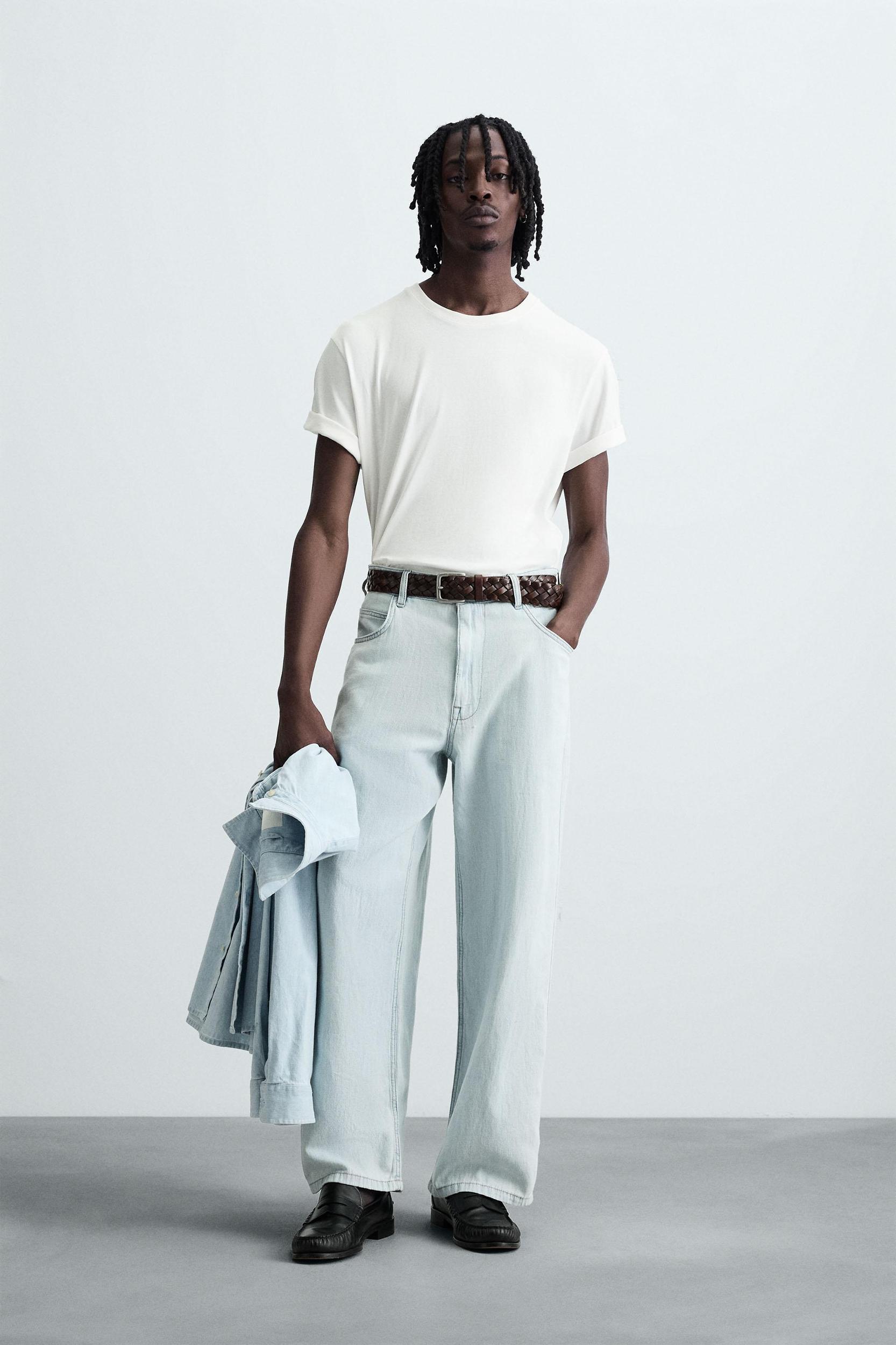 LIGHTWEIGHT LOOSE WIDE FIT JEANS Product Image