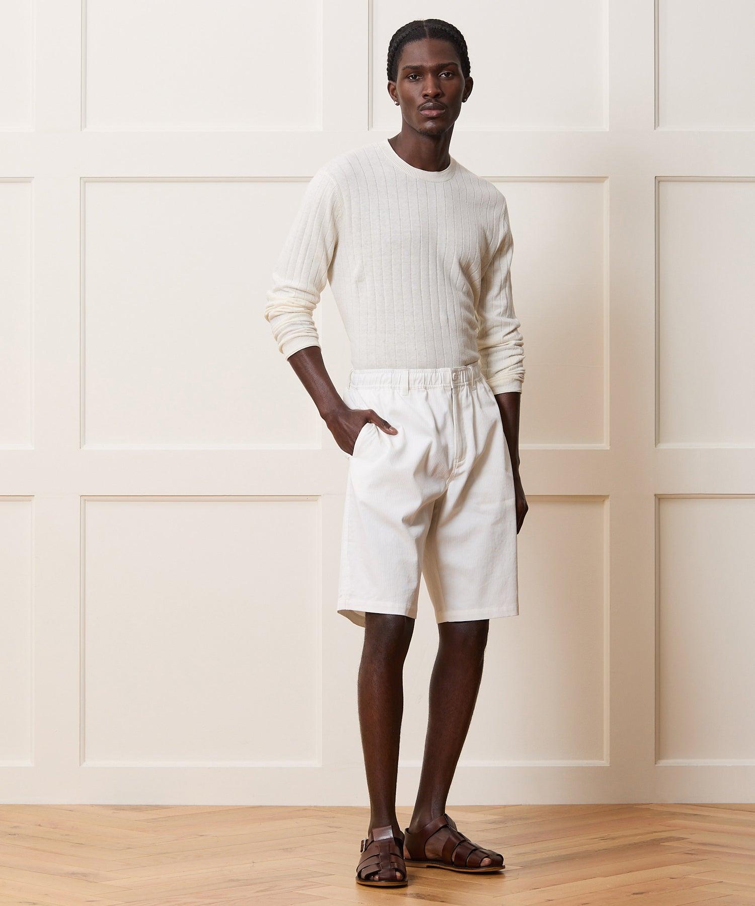 Lightweight Linen-Cotton Crewneck Sweater Product Image