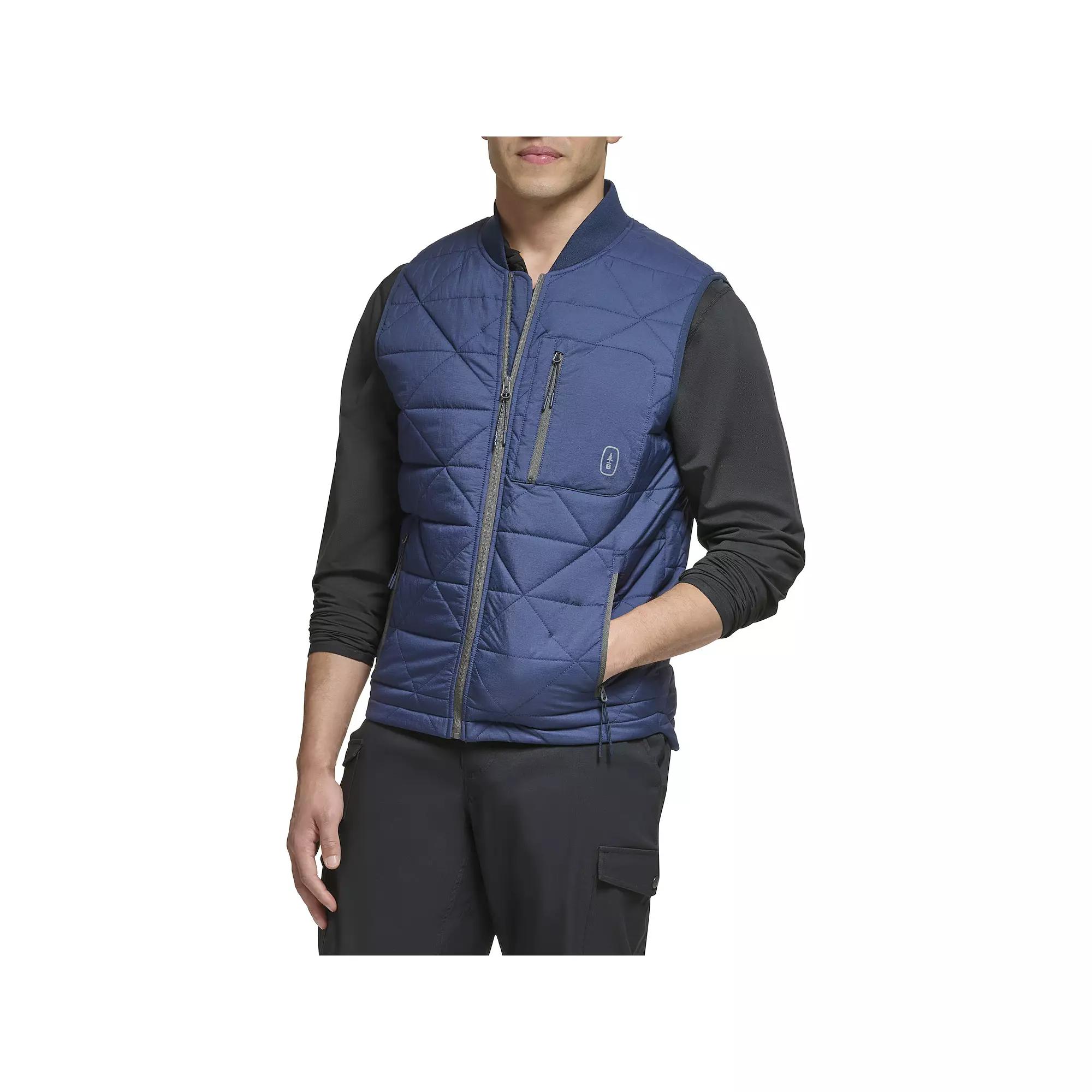 Men's G.H. Bass & Co. Diamond Quilted Vest, Size: Medium, Black Product Image