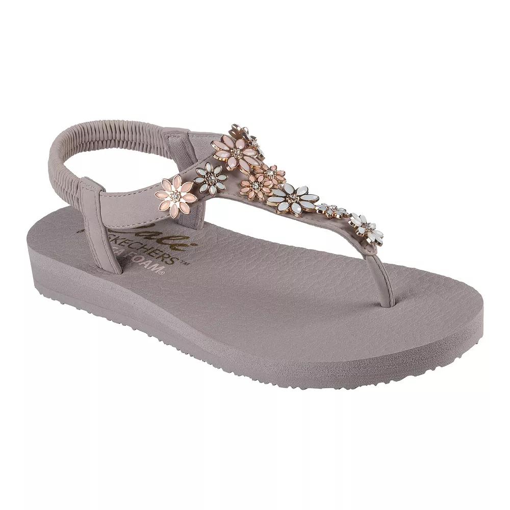 Skechers Cali® Meditation Happy Daisies Women's Sandals, Size: 11, Brown Team Product Image