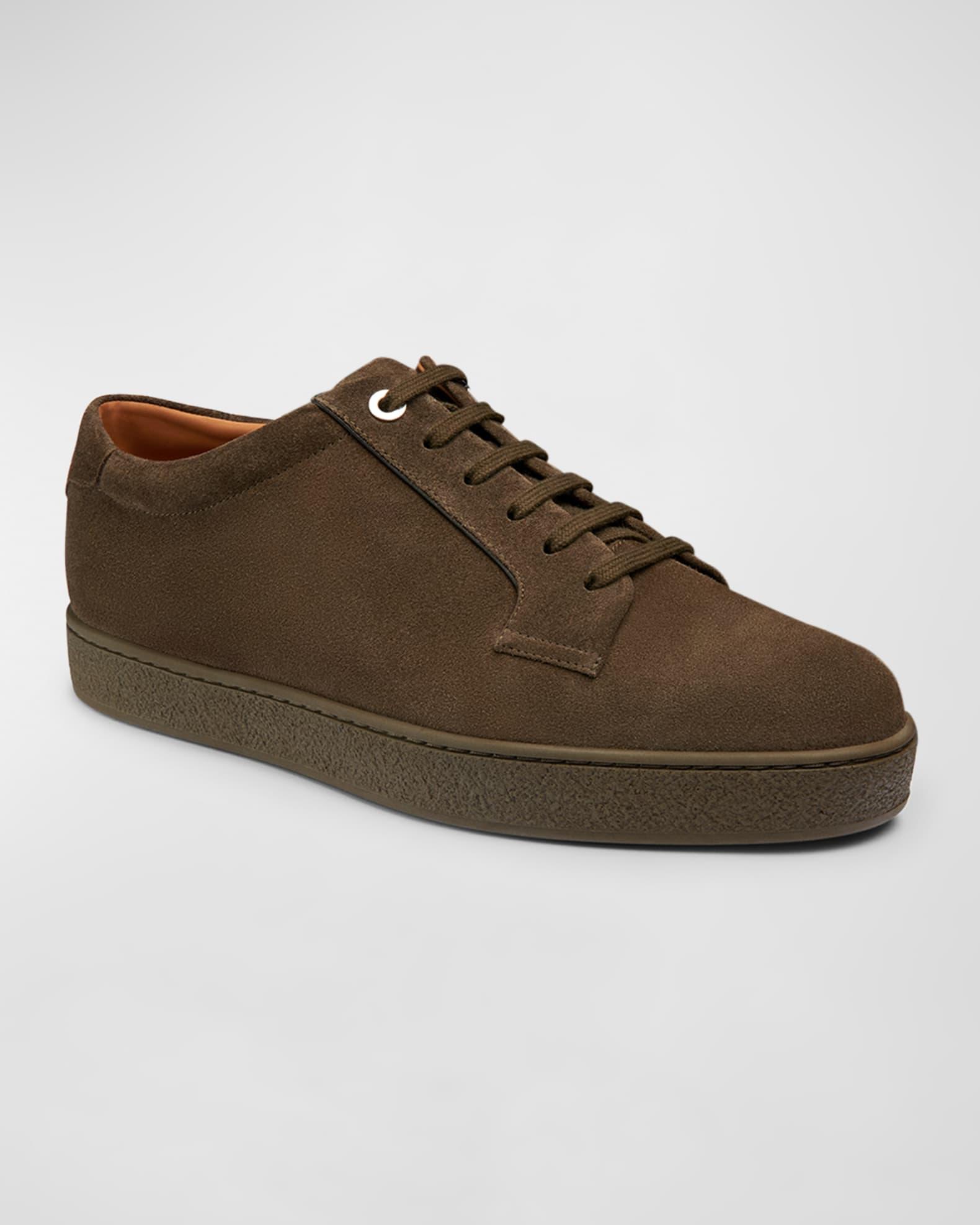 Men's Molton Suede Low-Top Sneakers Product Image