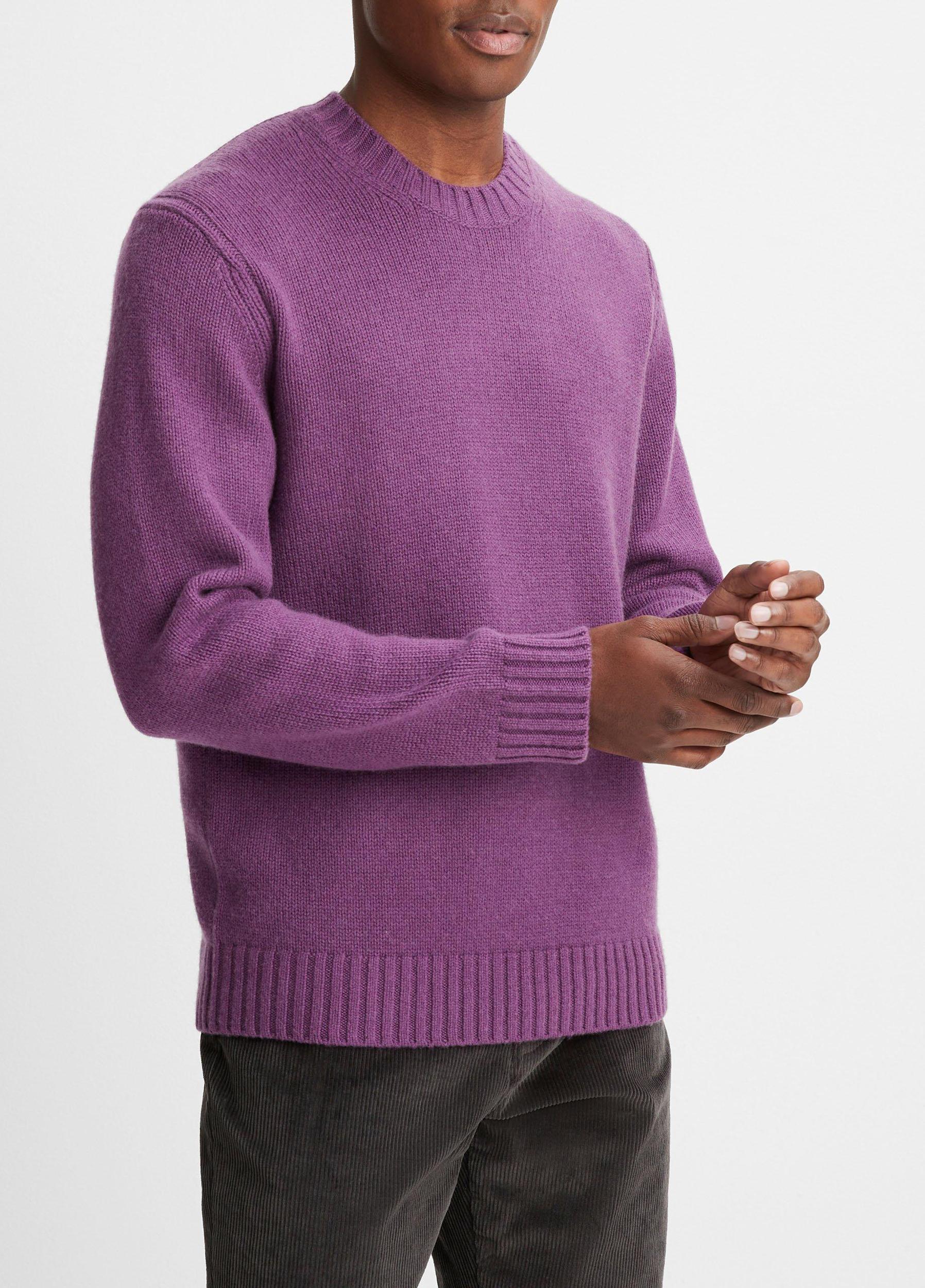 Wool-Cashmere Relaxed Crew Neck Sweater Product Image