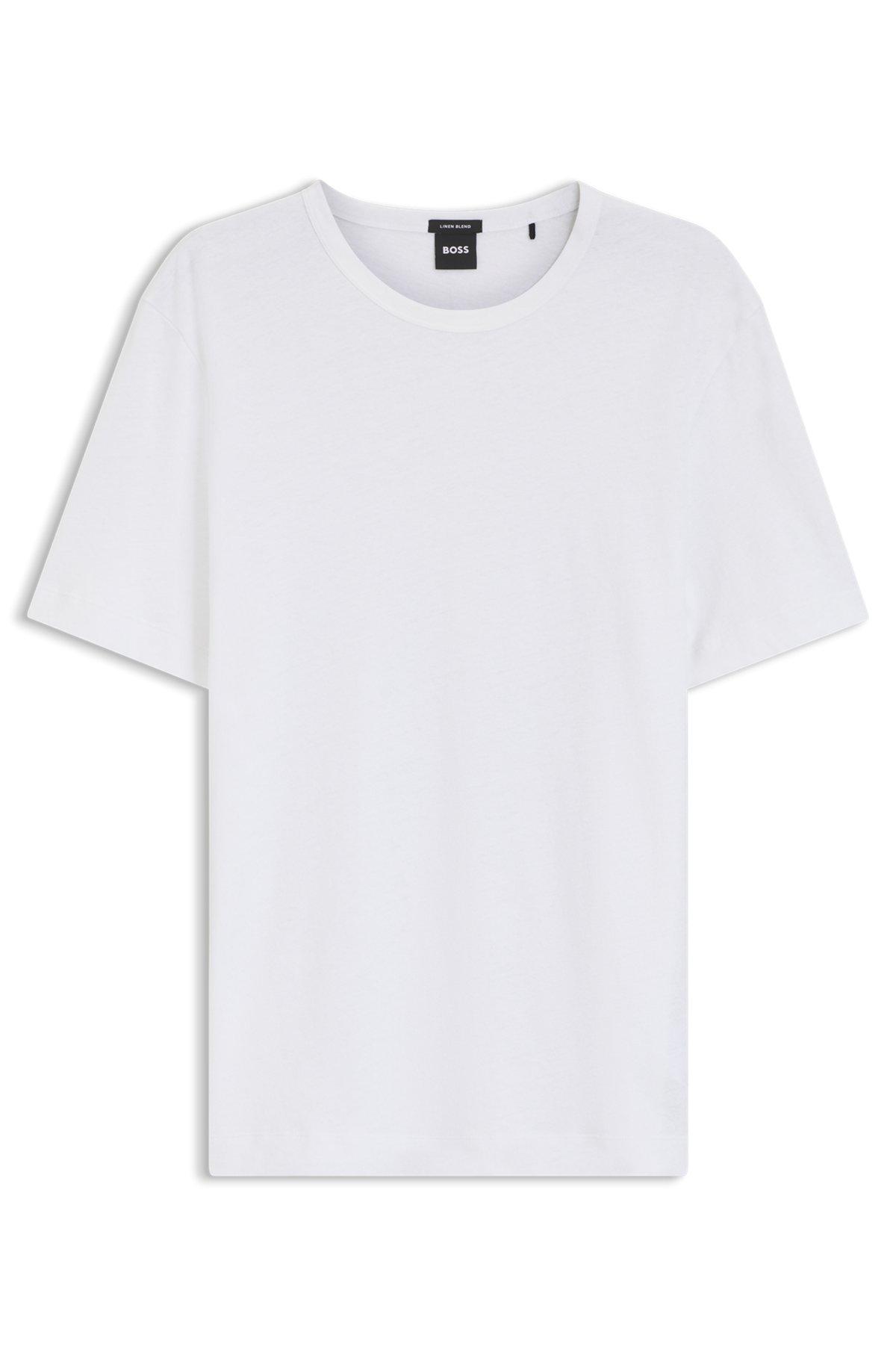 Cotton-linen T-shirt in a regular fit Product Image