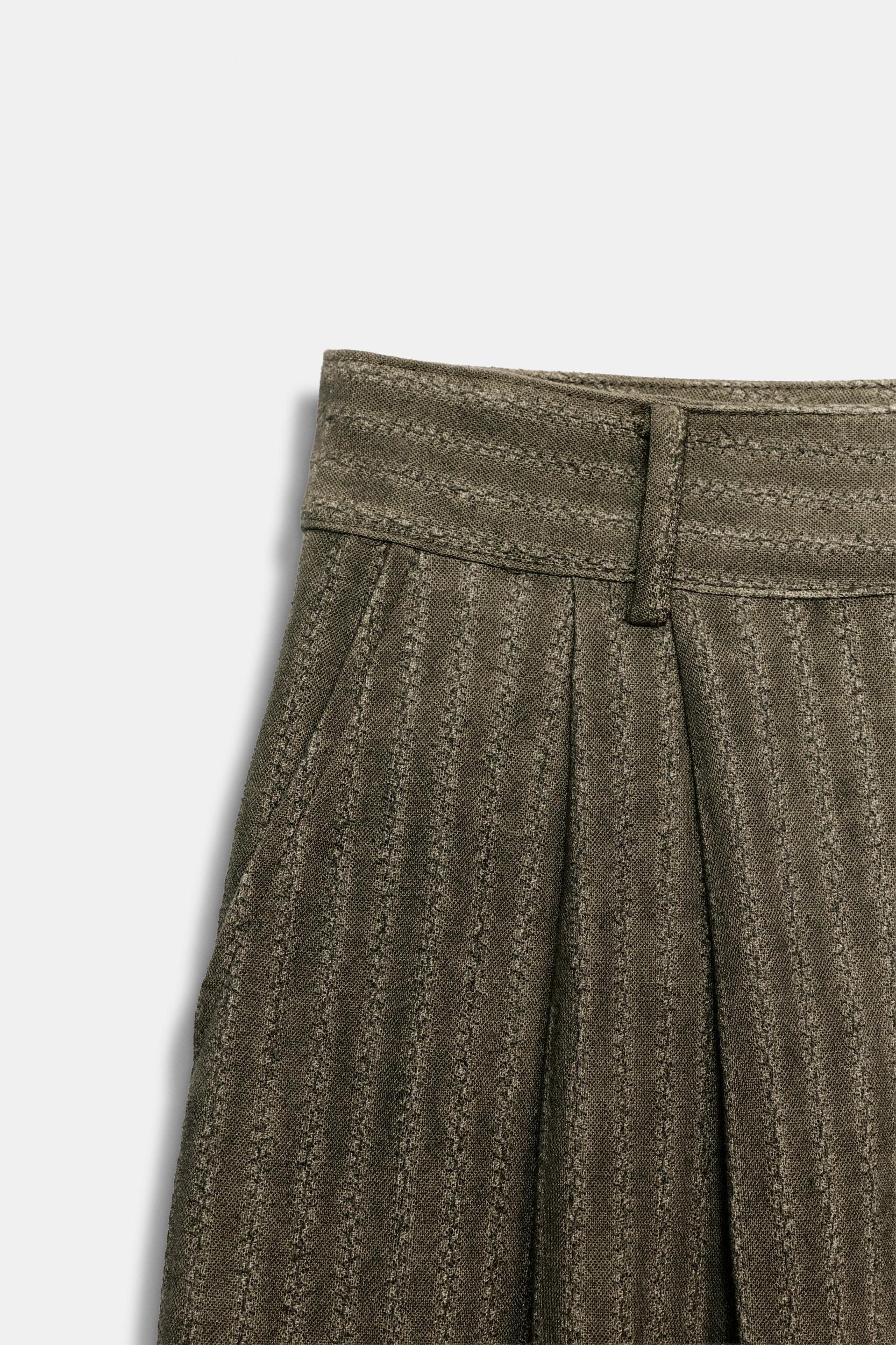 ZW COLLECTION JACQUARD STRIPED PANTS Product Image