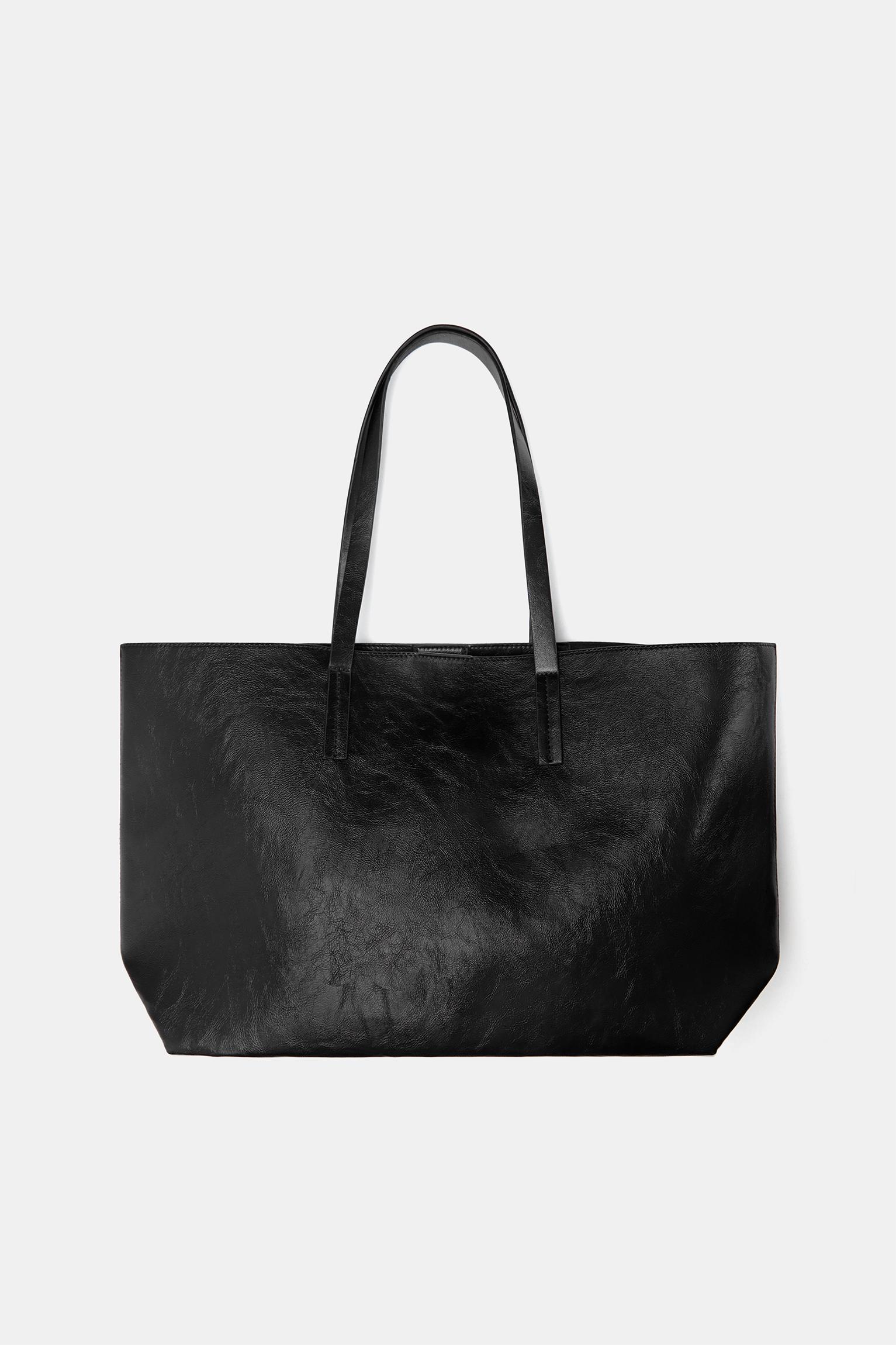 Faux leather shopper bag Product Image