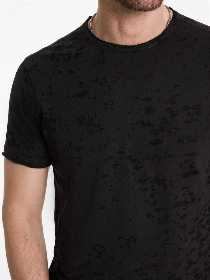 John Varvatos Eden Burnout Crew - Carbon Grey Product Image