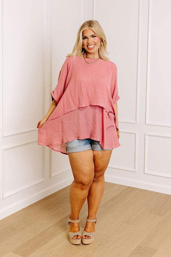 Tranquil Time Shift Top In Blush Curves Product Image