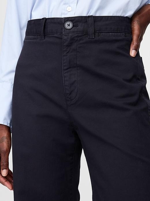 High Rise Stride Wide-Leg Ankle Khakis Product Image