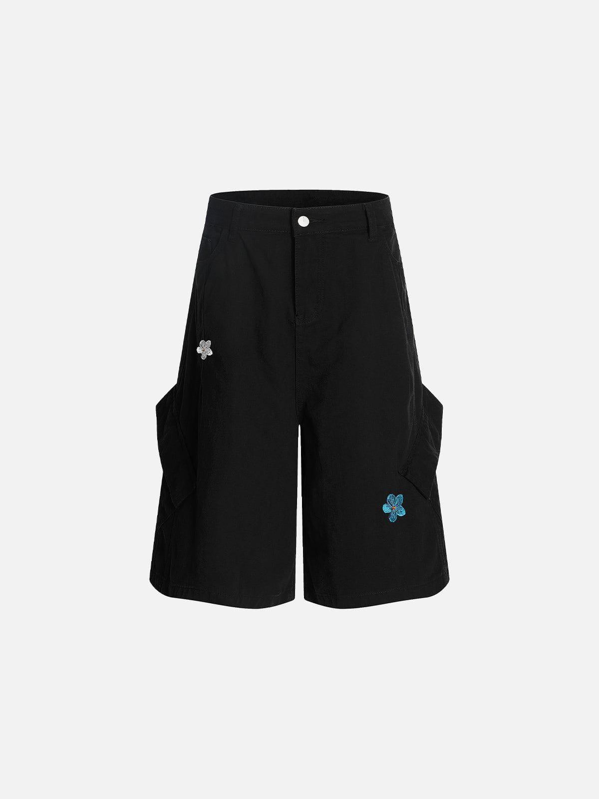 Aelfric Eden Flower Embroidery Shorts Product Image