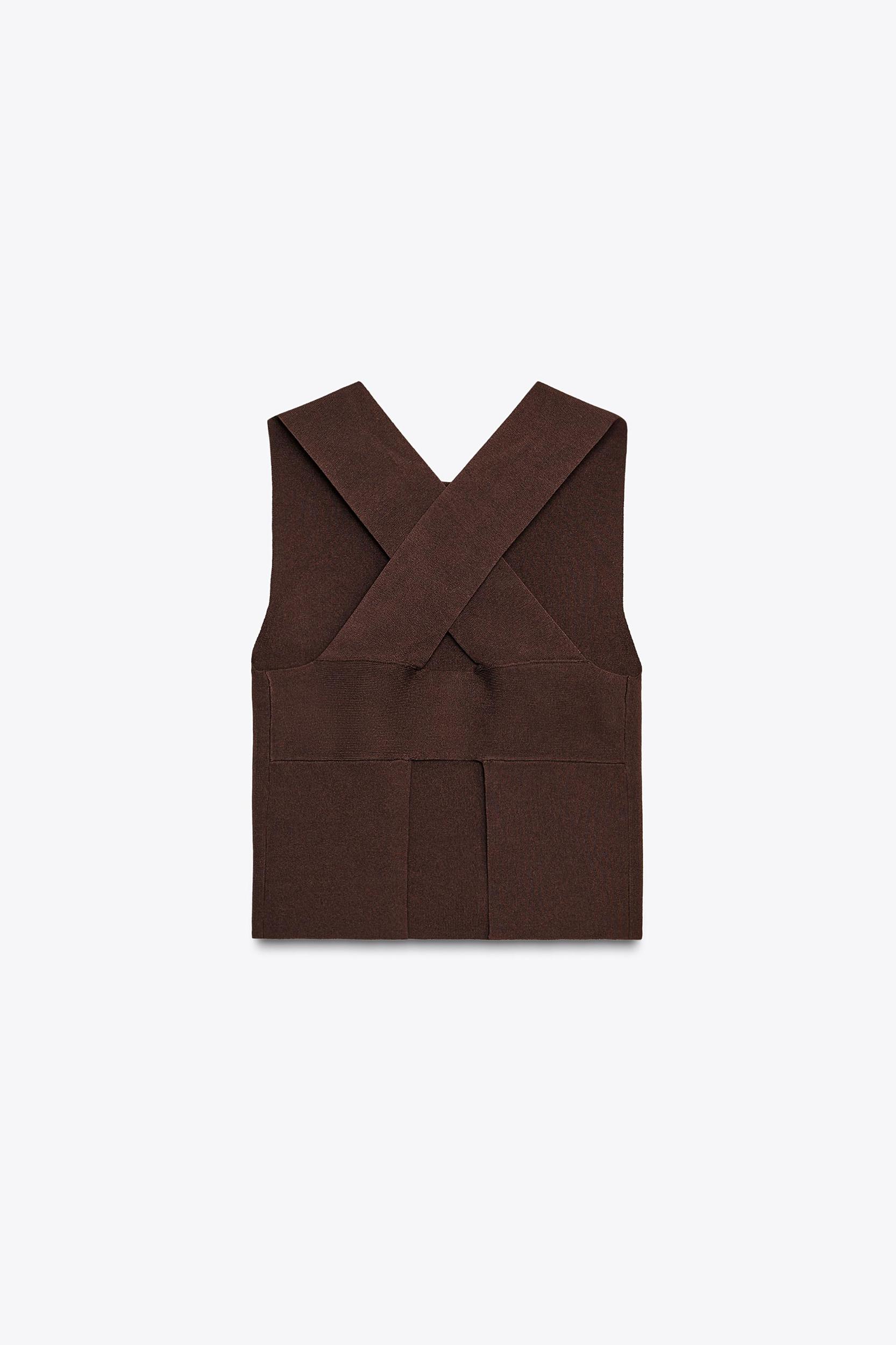 CUT OUT BACK KNIT TOP Product Image