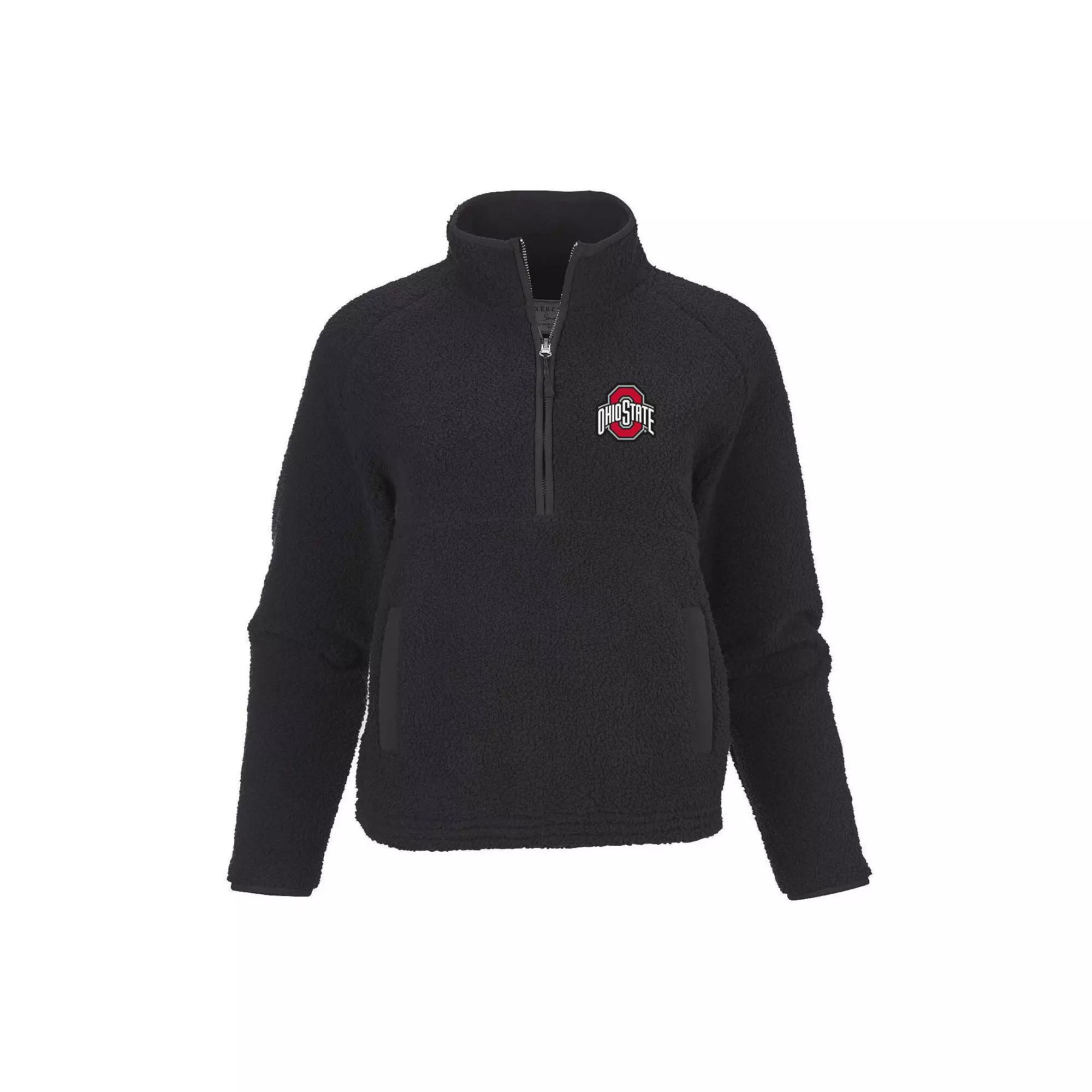 Women's Black Ohio State Buckeyes Everest Half-Zip Top, Size: XS Product Image