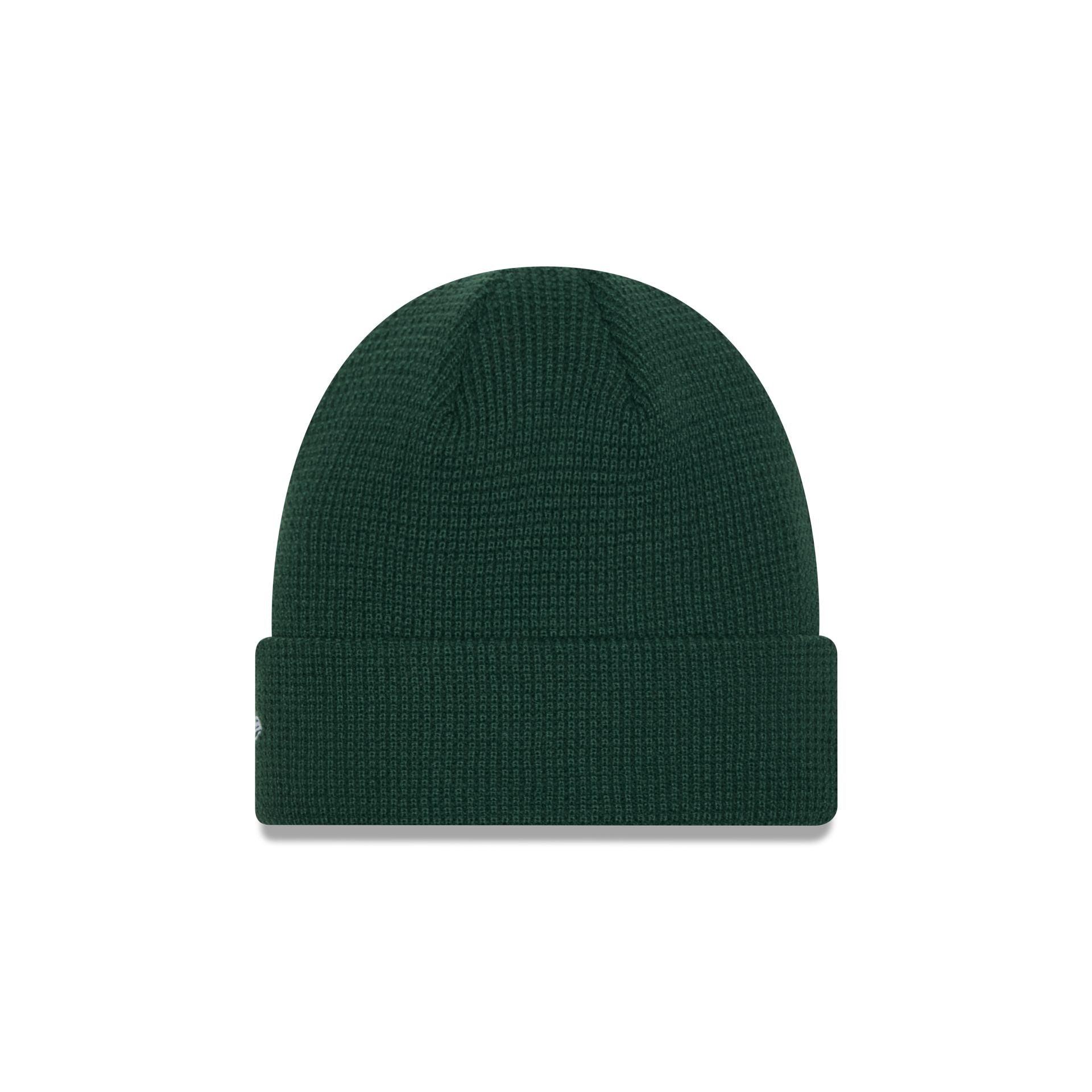 New Era Cap Green Waffle Knit Beanie Male Product Image