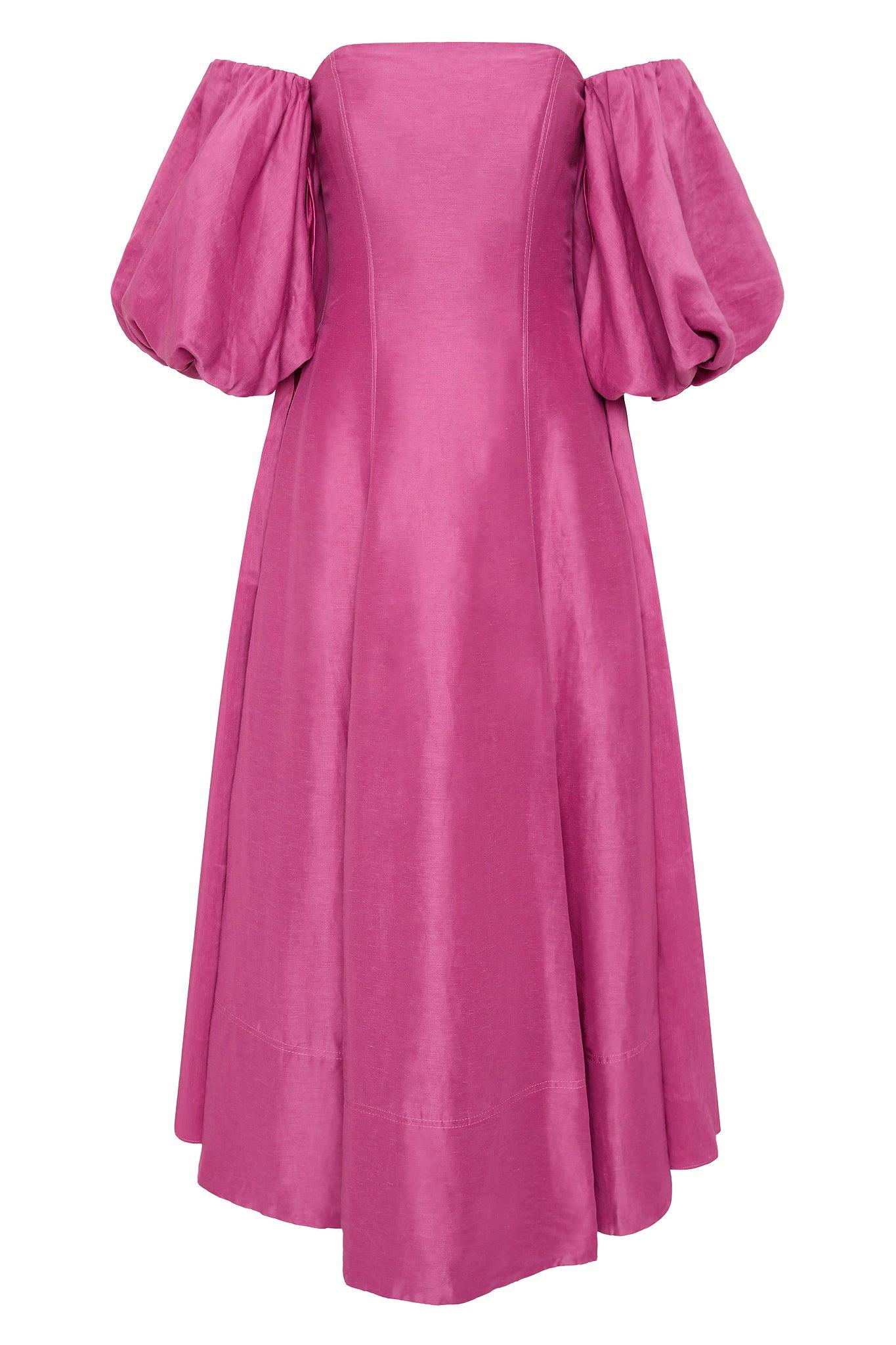 Incarnation Midi Dress-MAGENTA / 4 Product Image