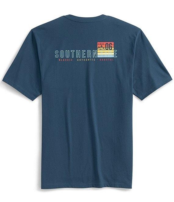 Southern Tide Sunset Cropped Skipjack Graphic Short Sleeve T-Shirt Product Image